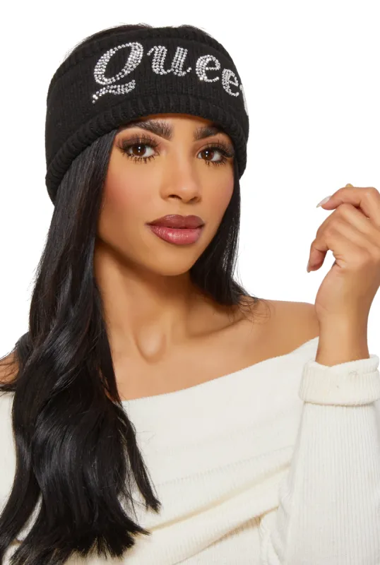 Rhinestone Queen Headband sold by Rainbow