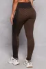 Geometric Print High Waist Leggings sold by Rainbow