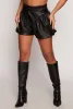 Faux Leather Bubble Shorts sold by Rainbow