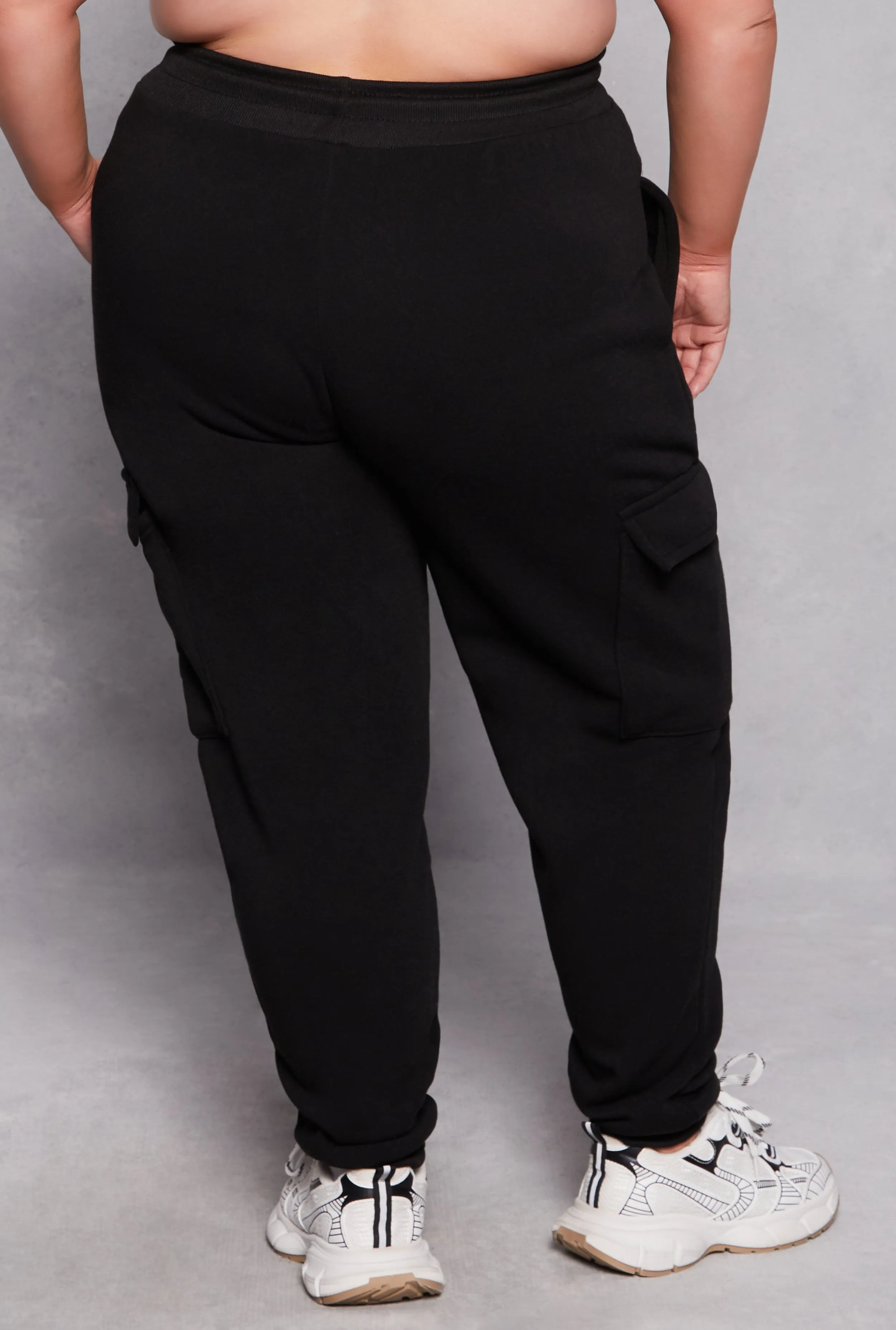 Plus Size Fleece Lined Cargo Joggers sold by Rainbow product image thumbnail 3