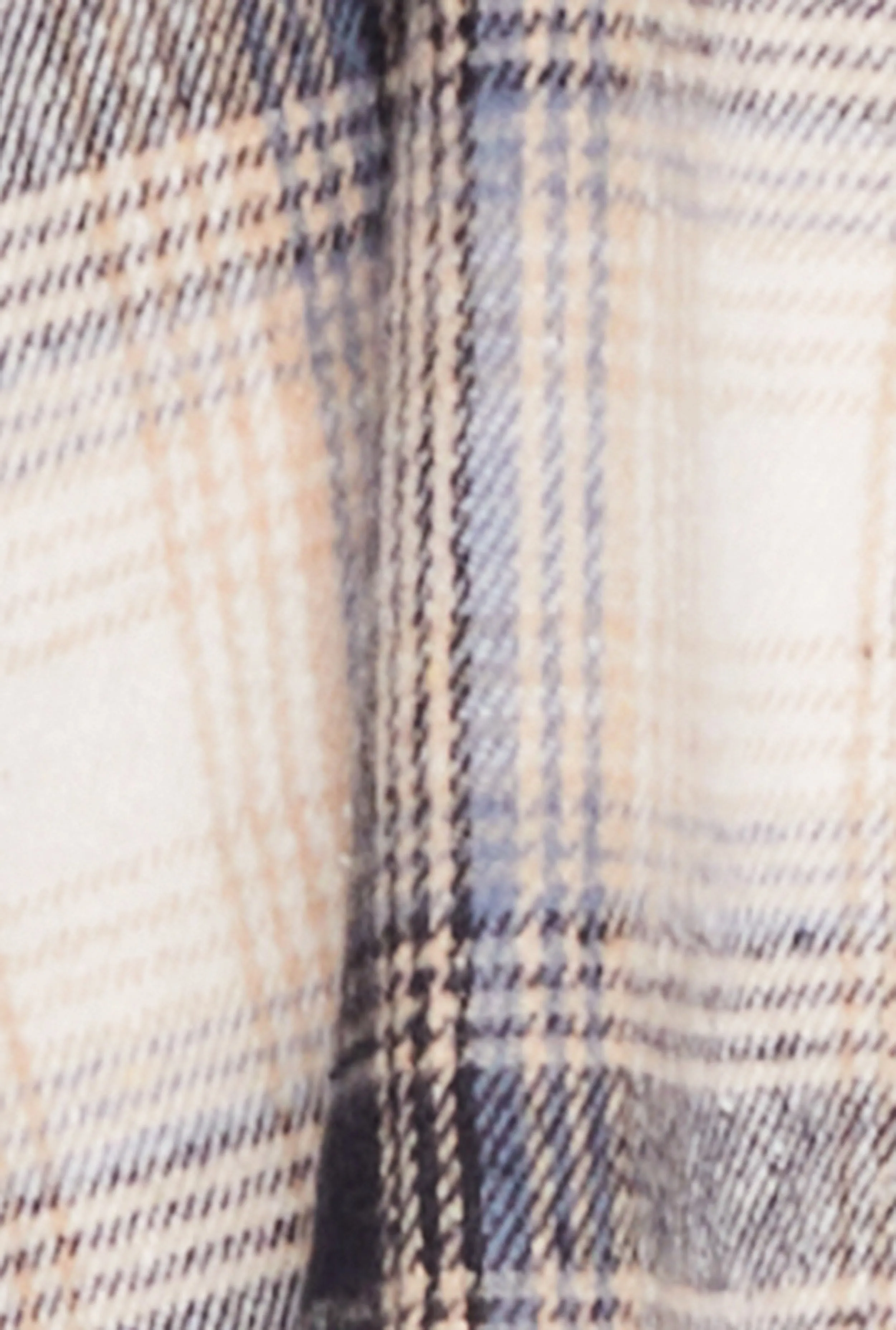 Plus Size Frayed Hem Plaid Shacket sold by Rainbow product image thumbnail 4