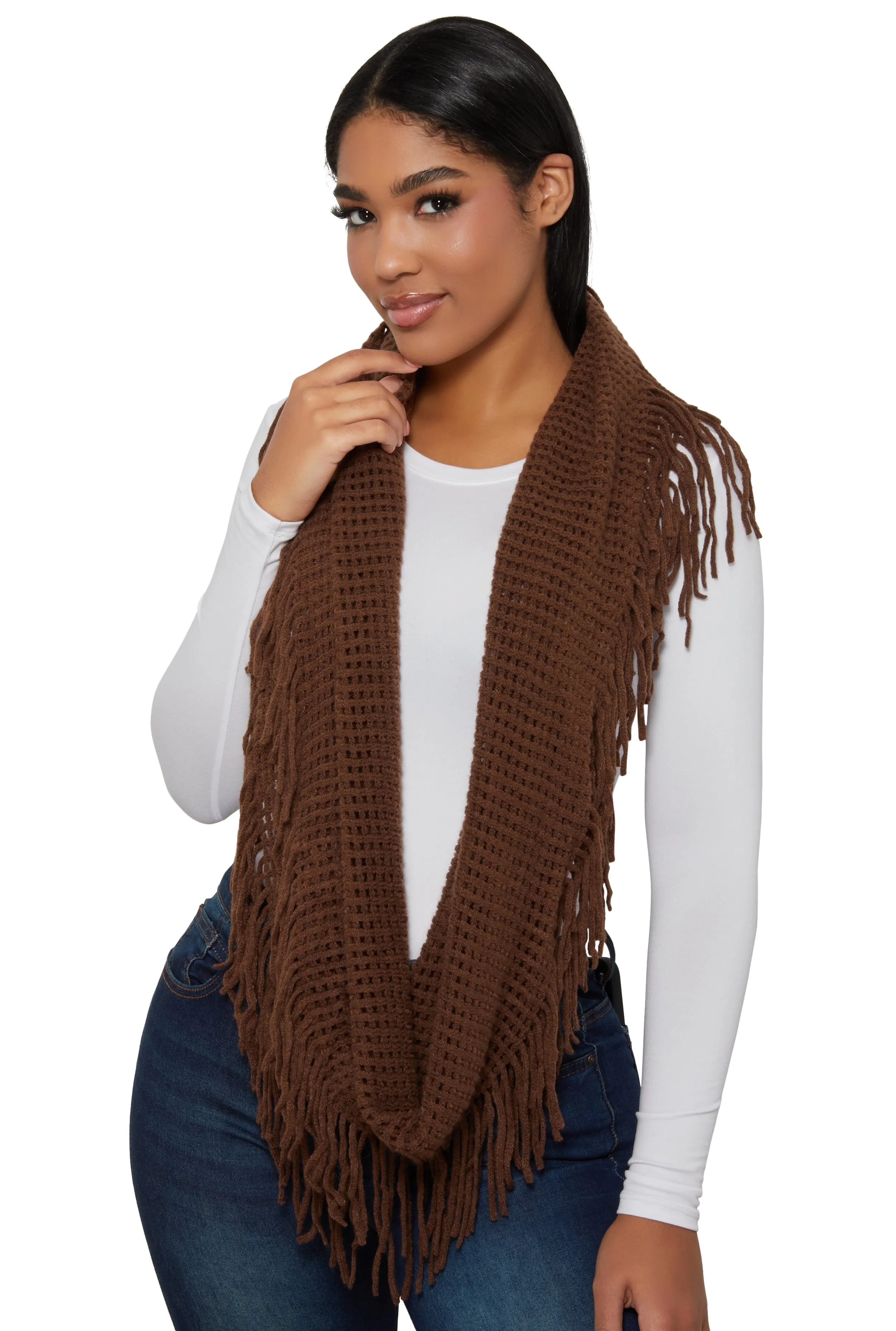 Fringe Infinity Scarf sold by Rainbow product image thumbnail 2