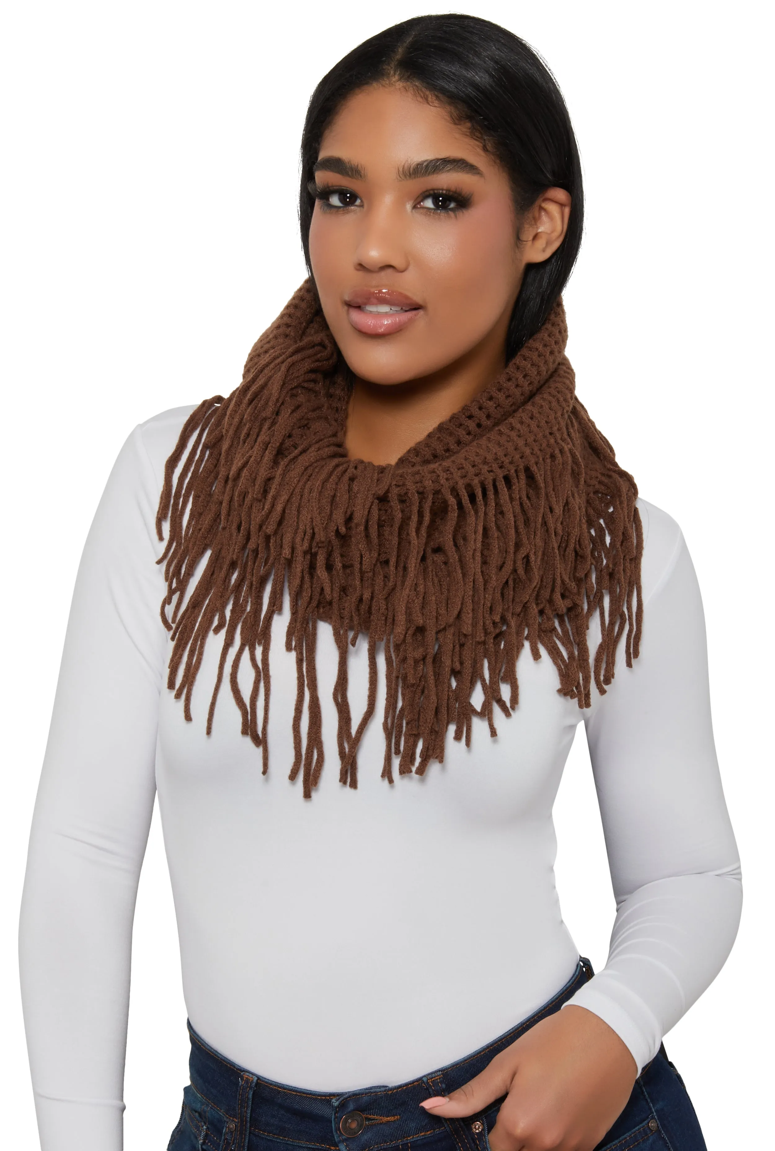 Fringe Infinity Scarf sold by Rainbow