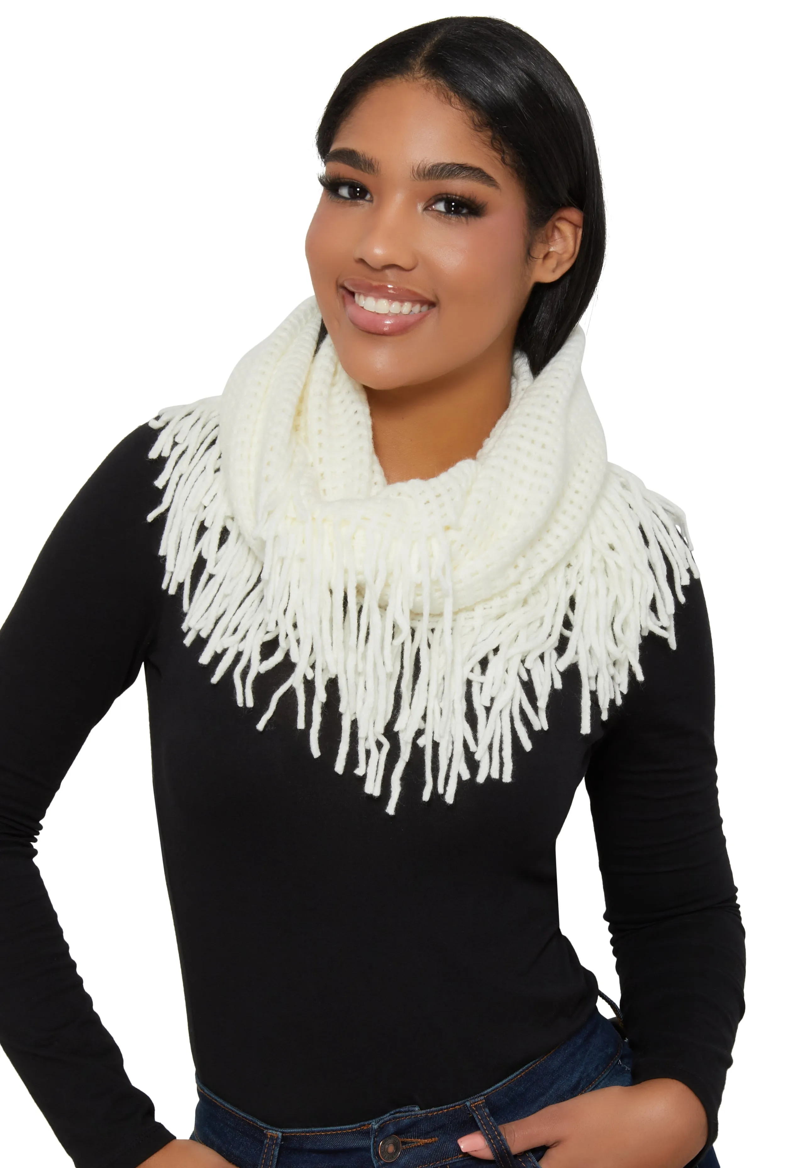 Fringe Infinity Scarf sold by Rainbow