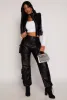 Faux Patent Leather Zip Front Puffer Vest sold by Rainbow