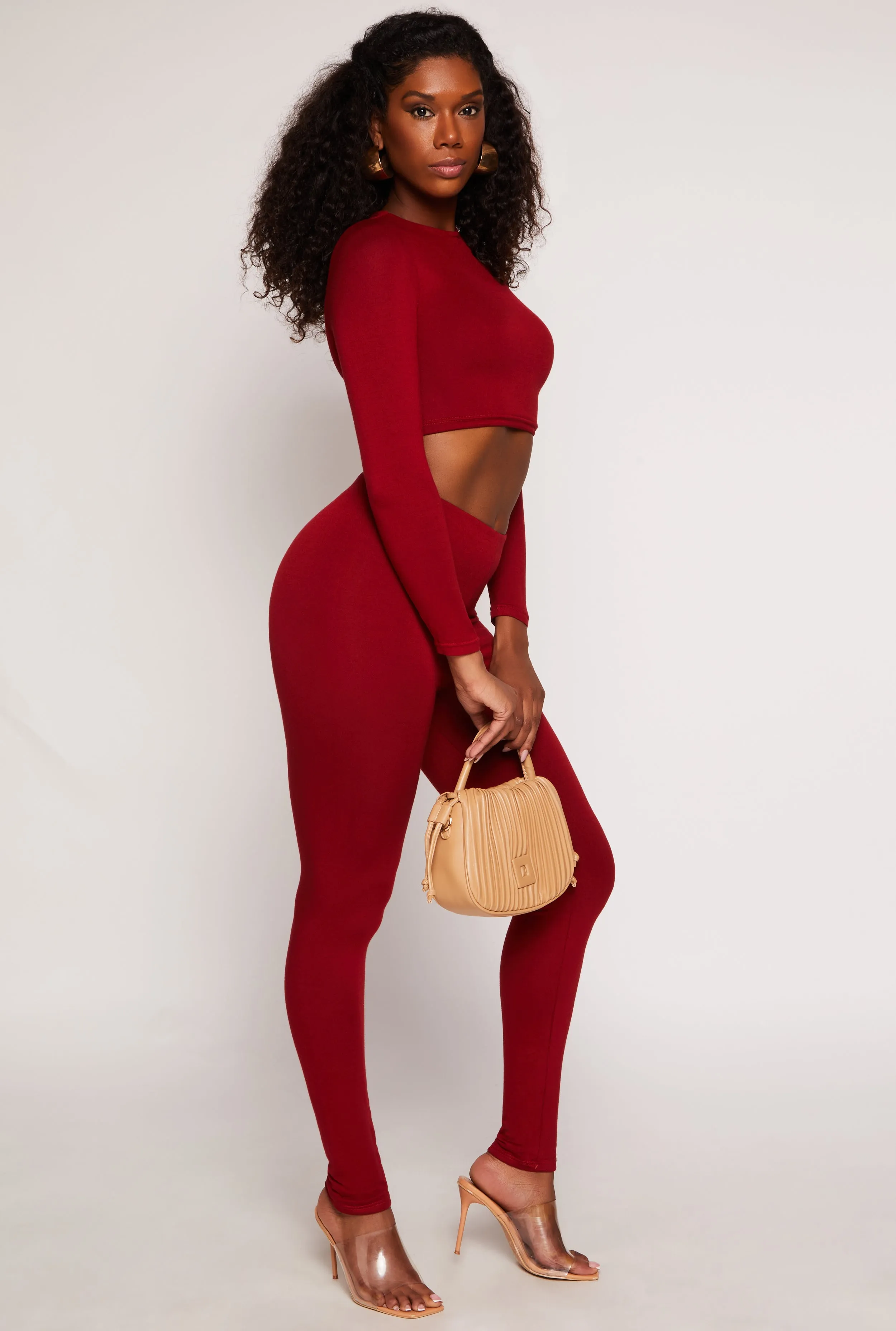 Soft Knit High Waist Leggings sold by Rainbow