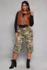 Faux Leather Cropped Puffer Vest sold by Rainbow