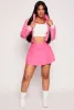 Faux Patent Leather Cropped Puffer Jacket sold by Rainbow