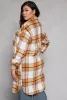 Plus Size Spoon Jeans Plaid Button Front Shacket sold by Rainbow