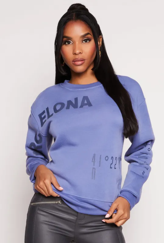 Barcelona Graphic Sweatshirt sold by Rainbow