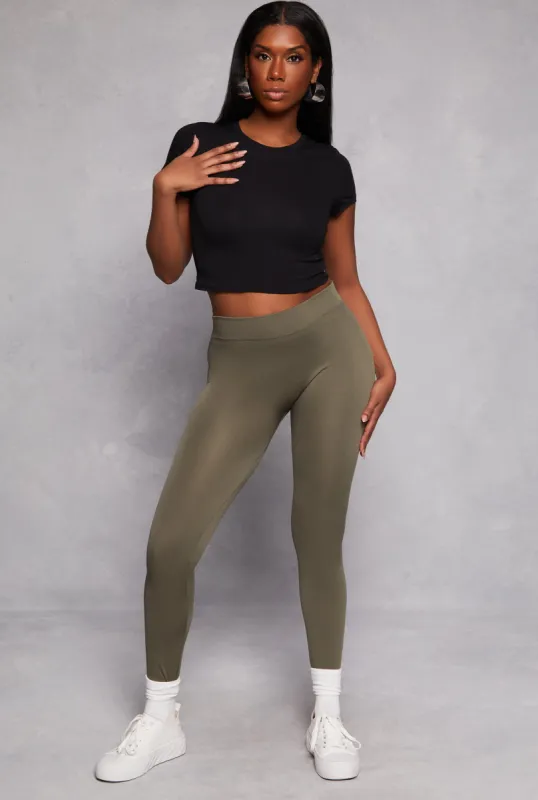 Fleece Lined High Waisted Leggings sold by Rainbow