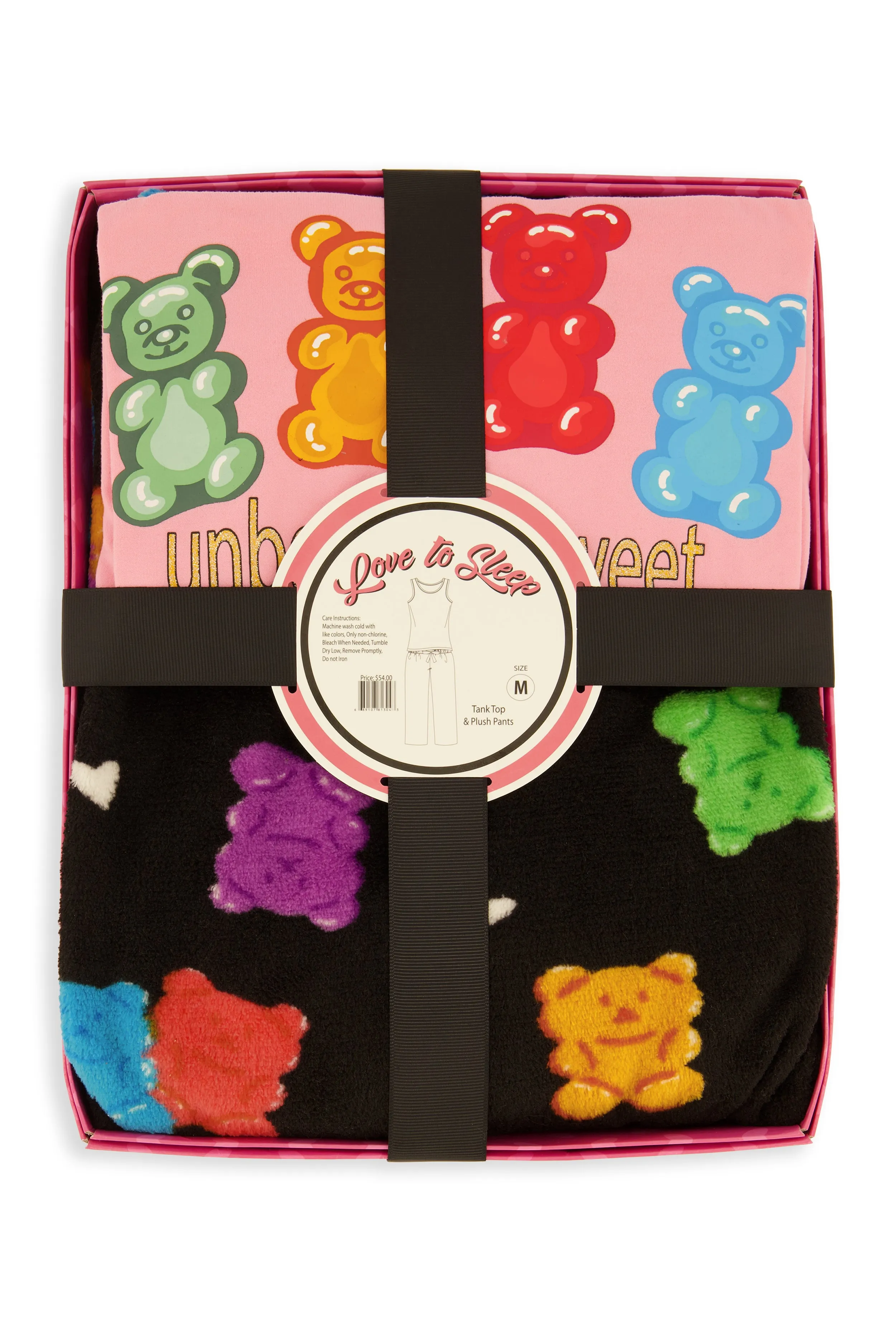 Unbearably Sweet Pajama Tank Top and Pants Gift Set sold by Rainbow product image thumbnail 3
