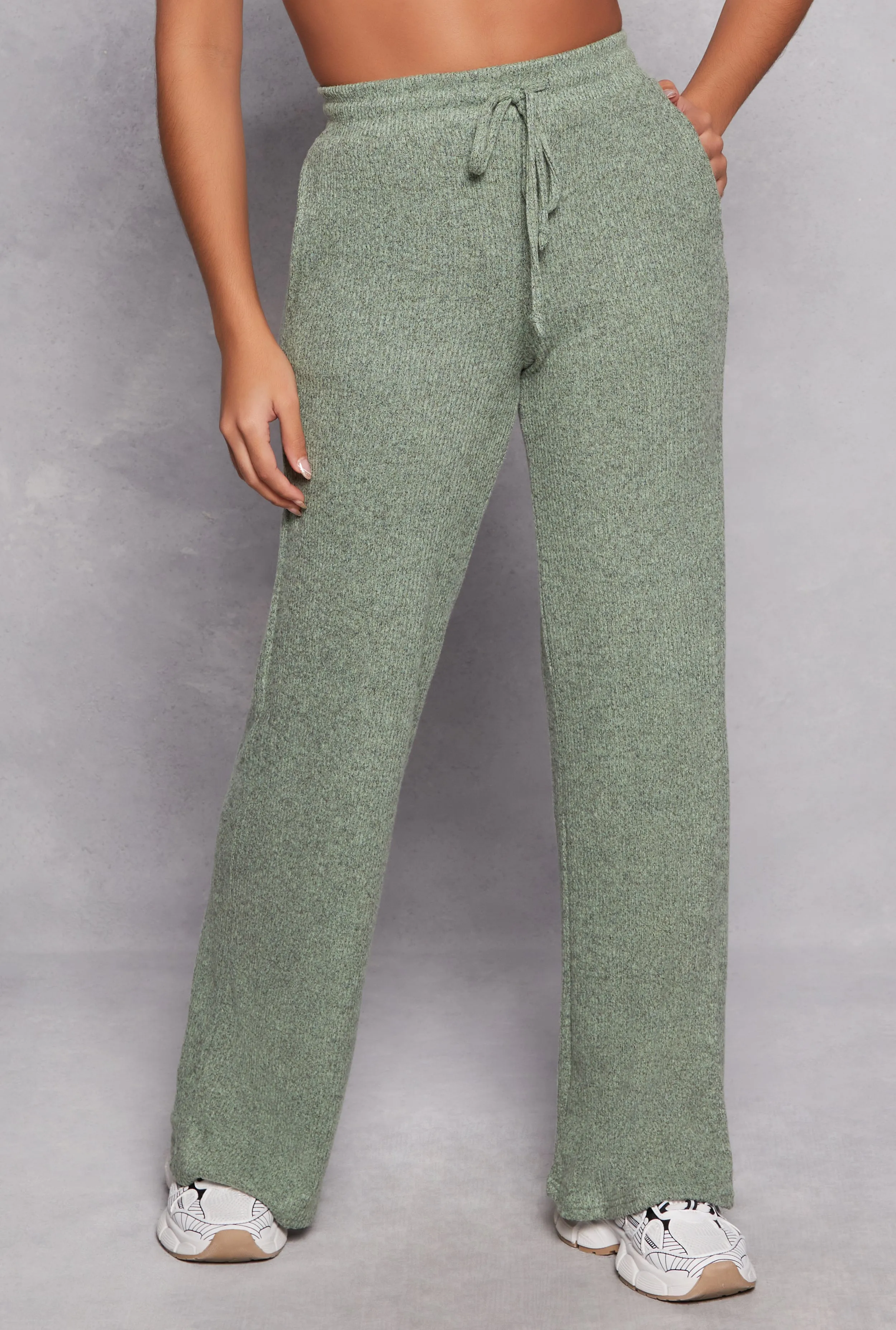 Daisy Ribbed Knit Wide Leg Pants sold by Rainbow product image thumbnail 2