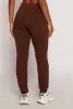 Fleece High Waist Drawstring Joggers sold by Rainbow
