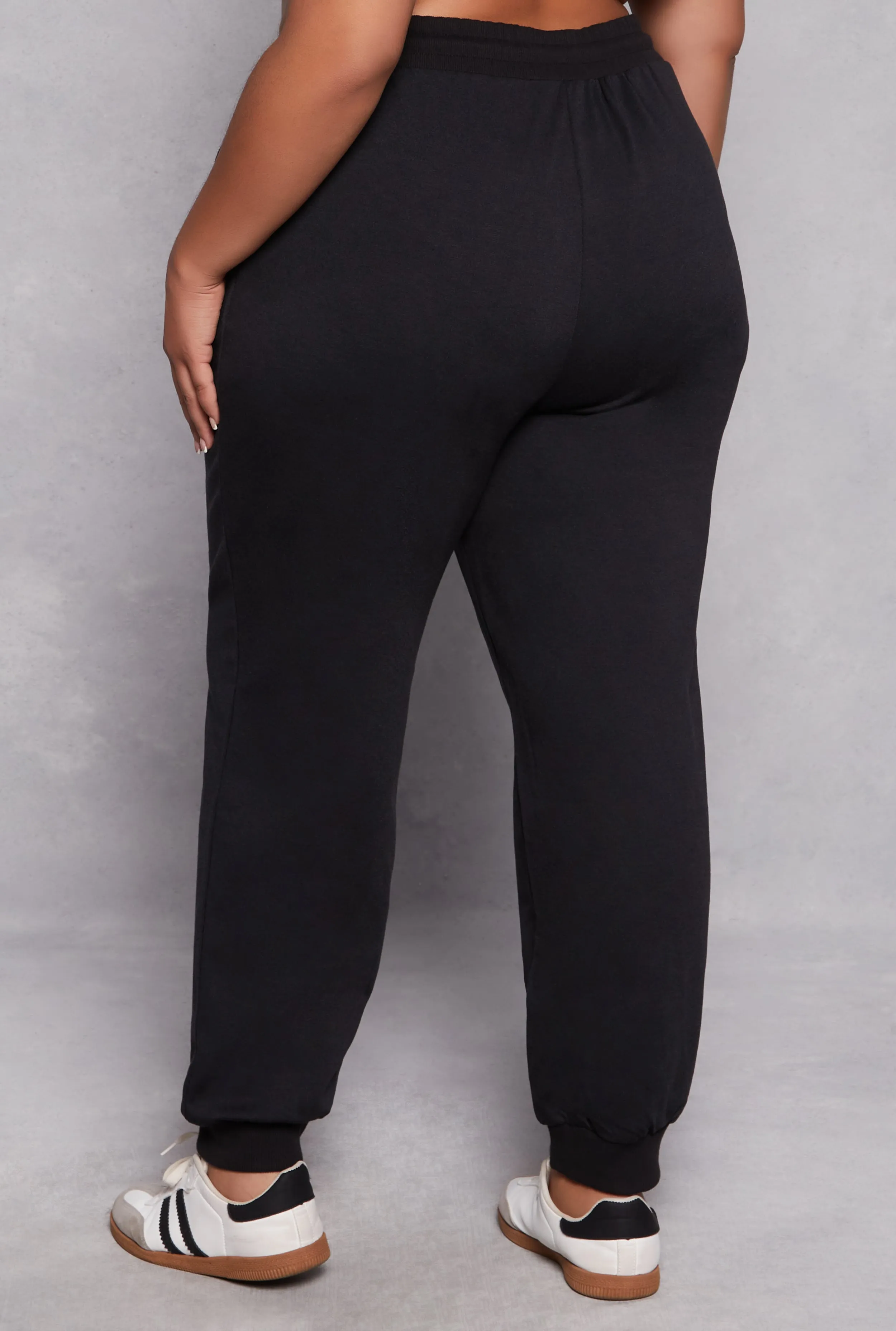 Plus Size High Waisted Drawstring Joggers sold by Rainbow product image thumbnail 3