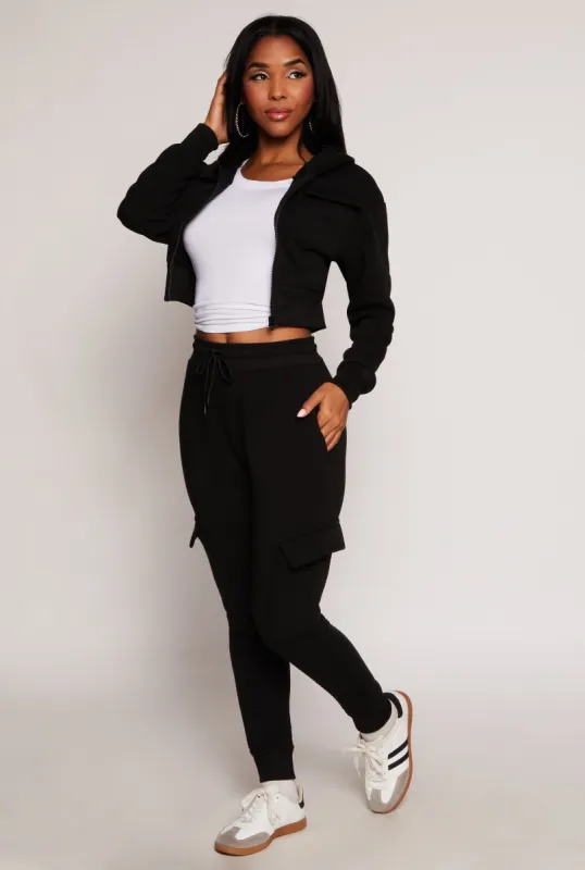 Fleece Cargo Pocket Joggers sold by Rainbow