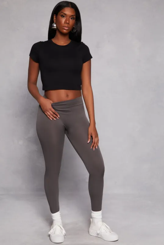 Fleece Lined High Waisted Leggings sold by Rainbow