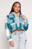 Plaid Sherpa Lined Hooded Jacket sold by Rainbow