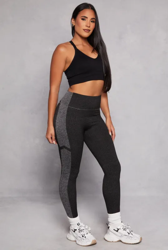 Two Tone High Waisted Leggings sold by Rainbow