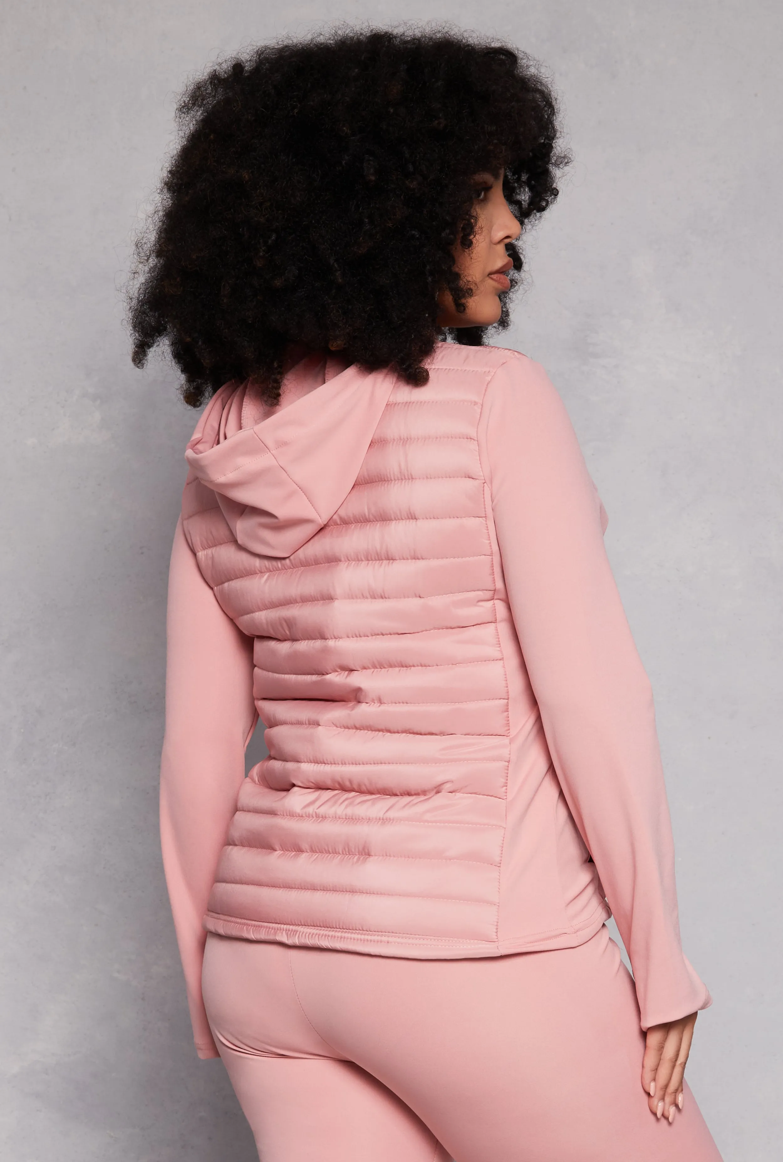 Plus Size Puffer Track Jacket sold by Rainbow product image thumbnail 3