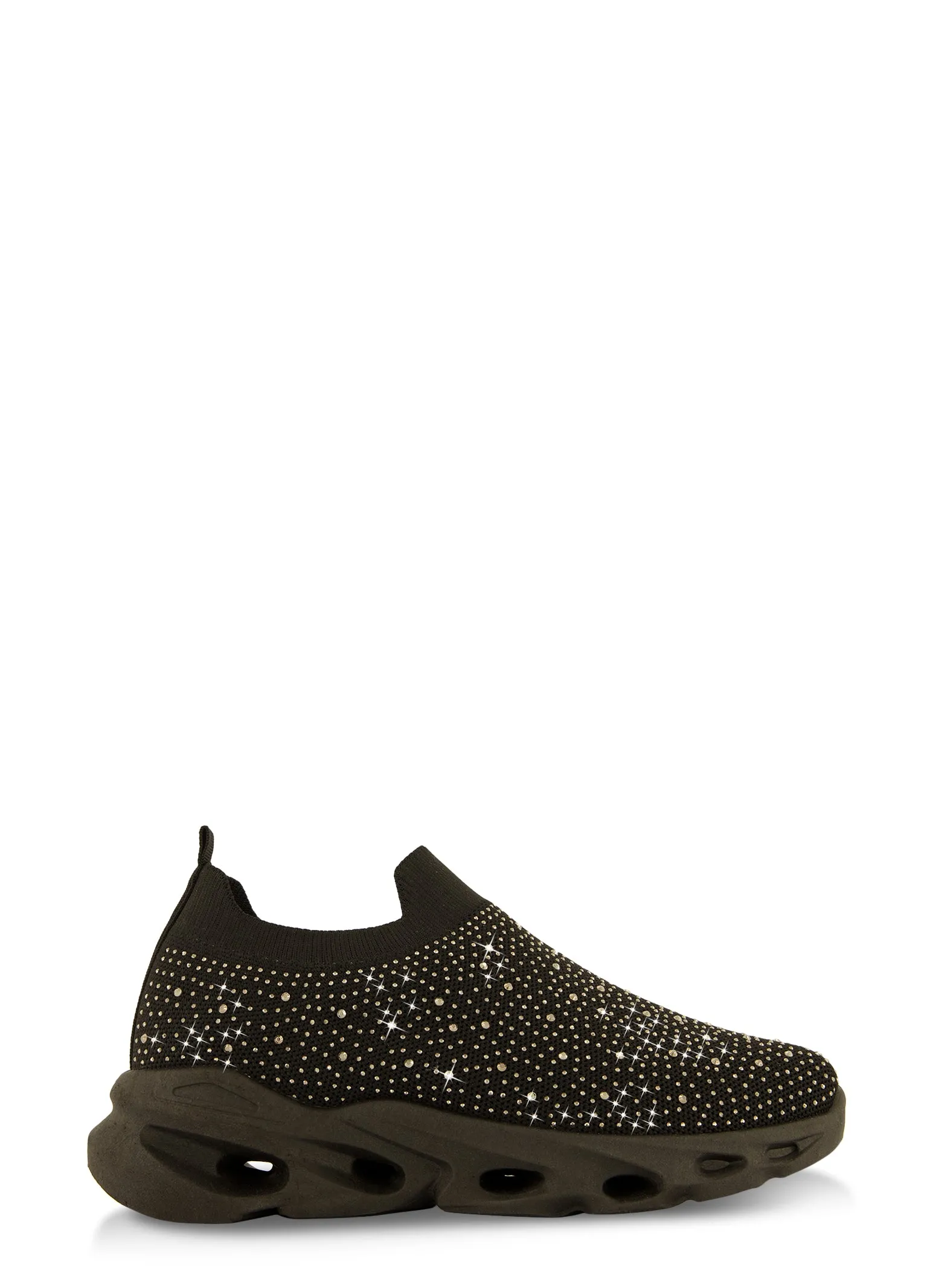 Rhinestone Cut Out Sole Slip On Sneakers sold by Rainbow product image thumbnail 2