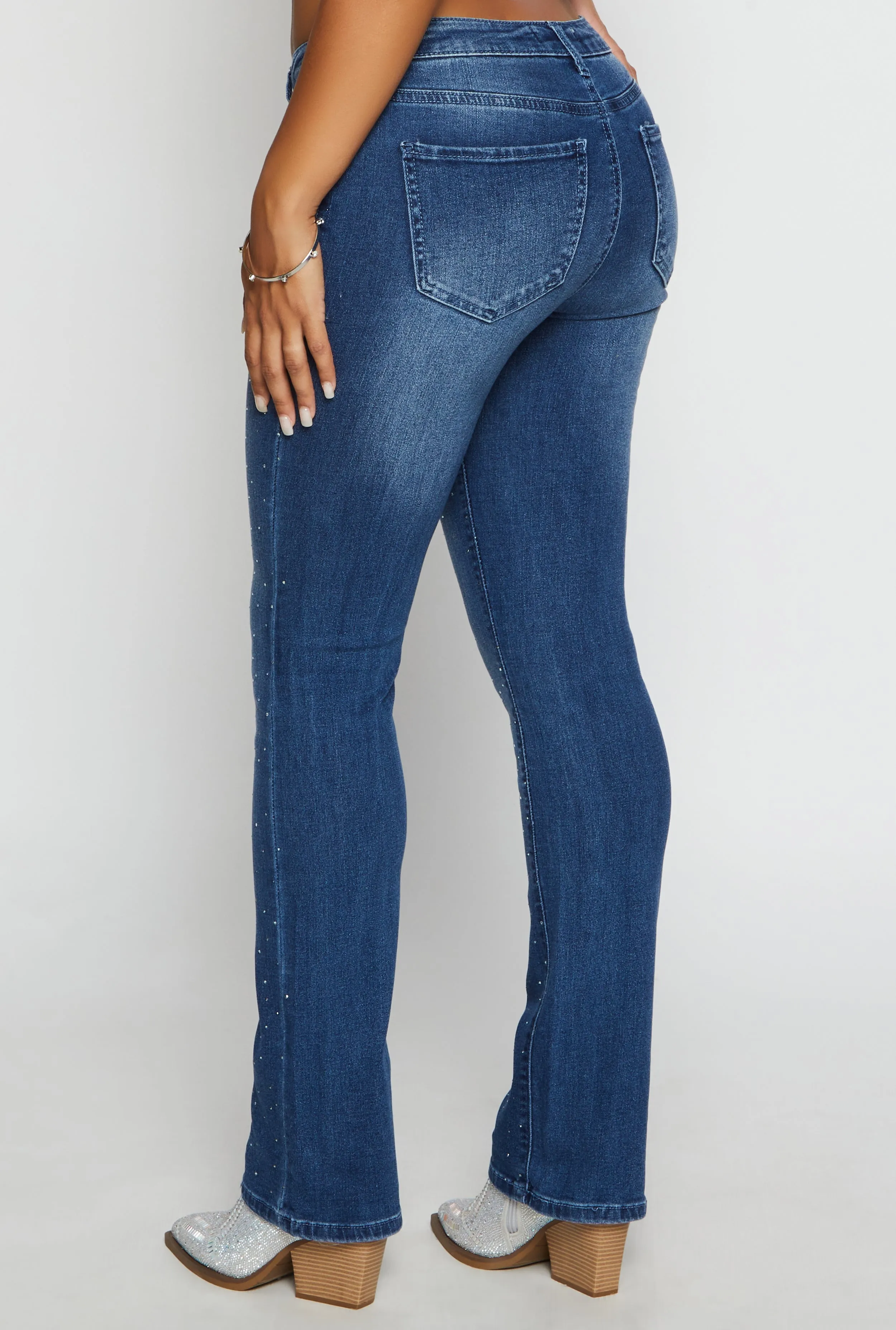 Madden Girl Rhinestone Boot Cut Jeans sold by Rainbow product image thumbnail 3