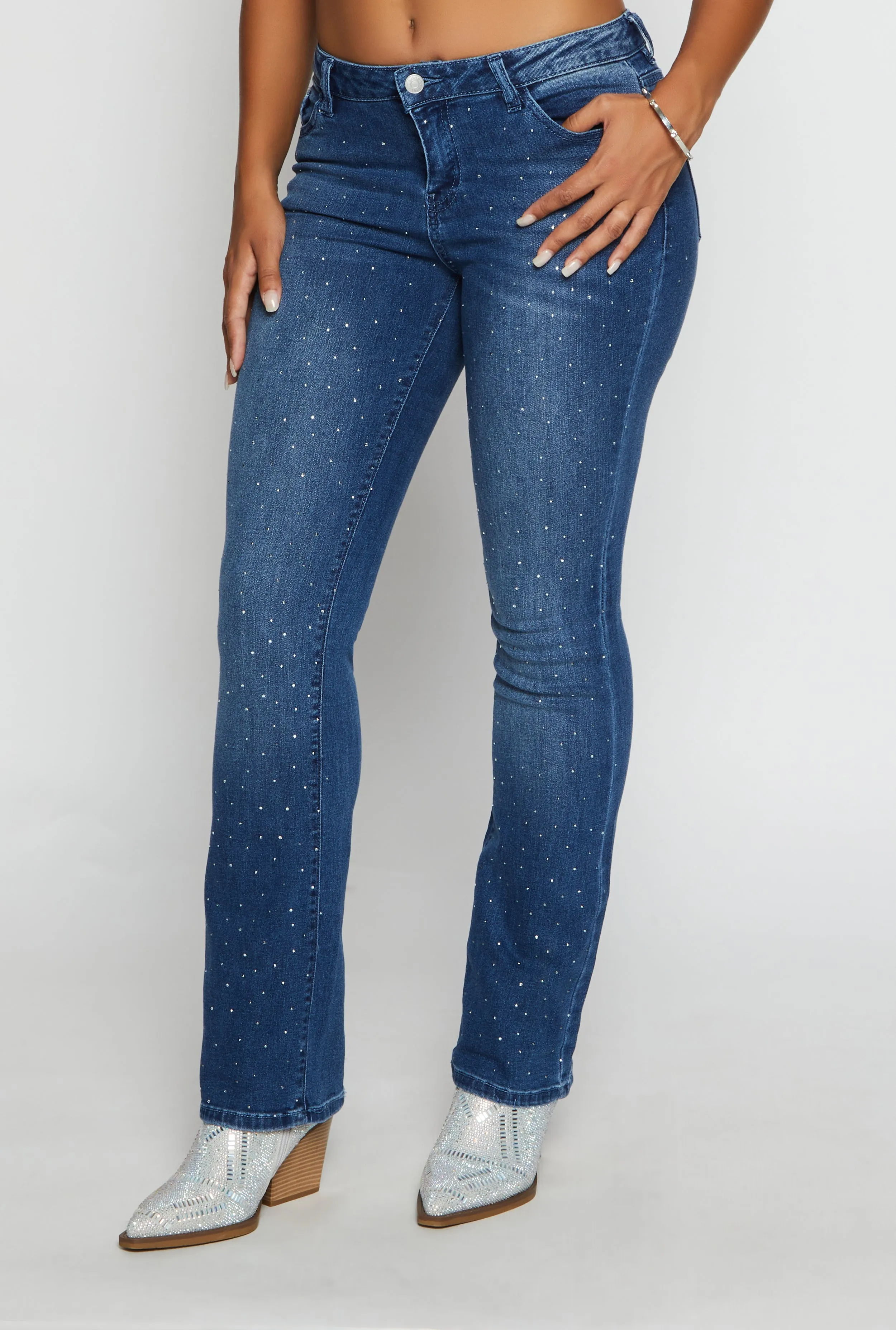 Madden Girl Rhinestone Boot Cut Jeans sold by Rainbow product image thumbnail 2