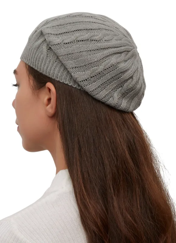 Basic Cable Knit Beret sold by Rainbow