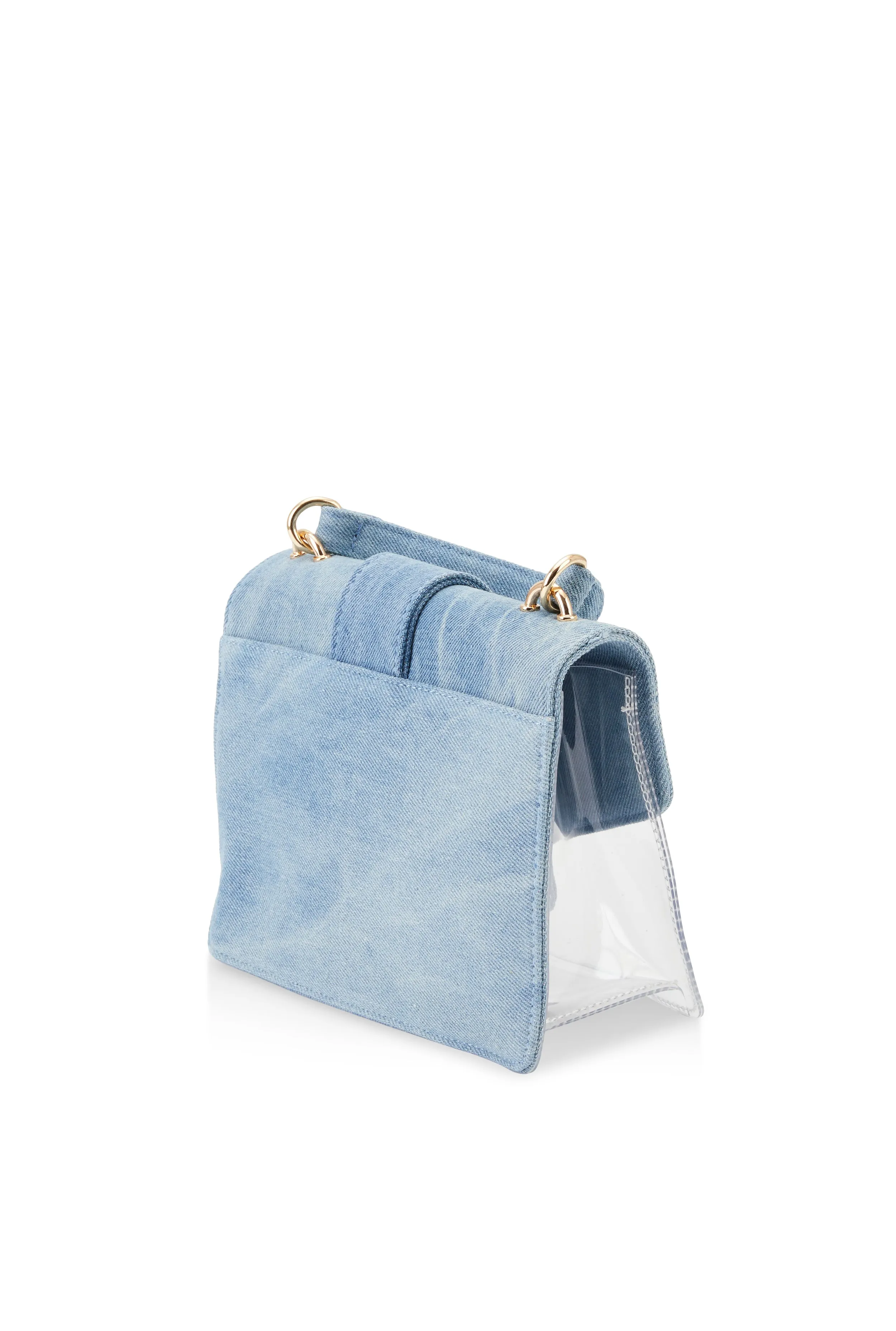 Clear Denim Convertible Crossbody Bag sold by Rainbow product image thumbnail 5