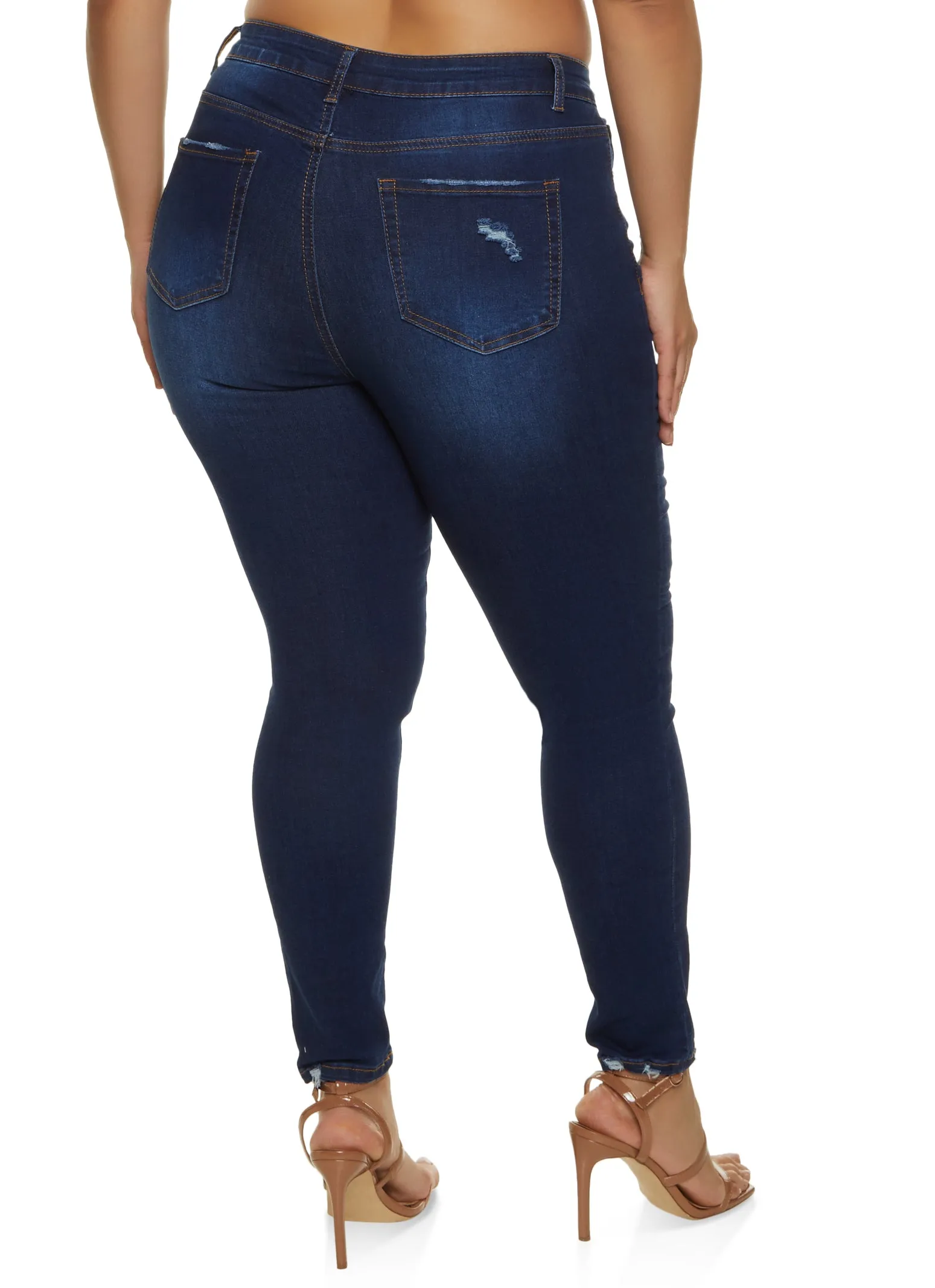 Plus Size WAX High Waisted Distressed Jeans sold by Rainbow product image thumbnail 2