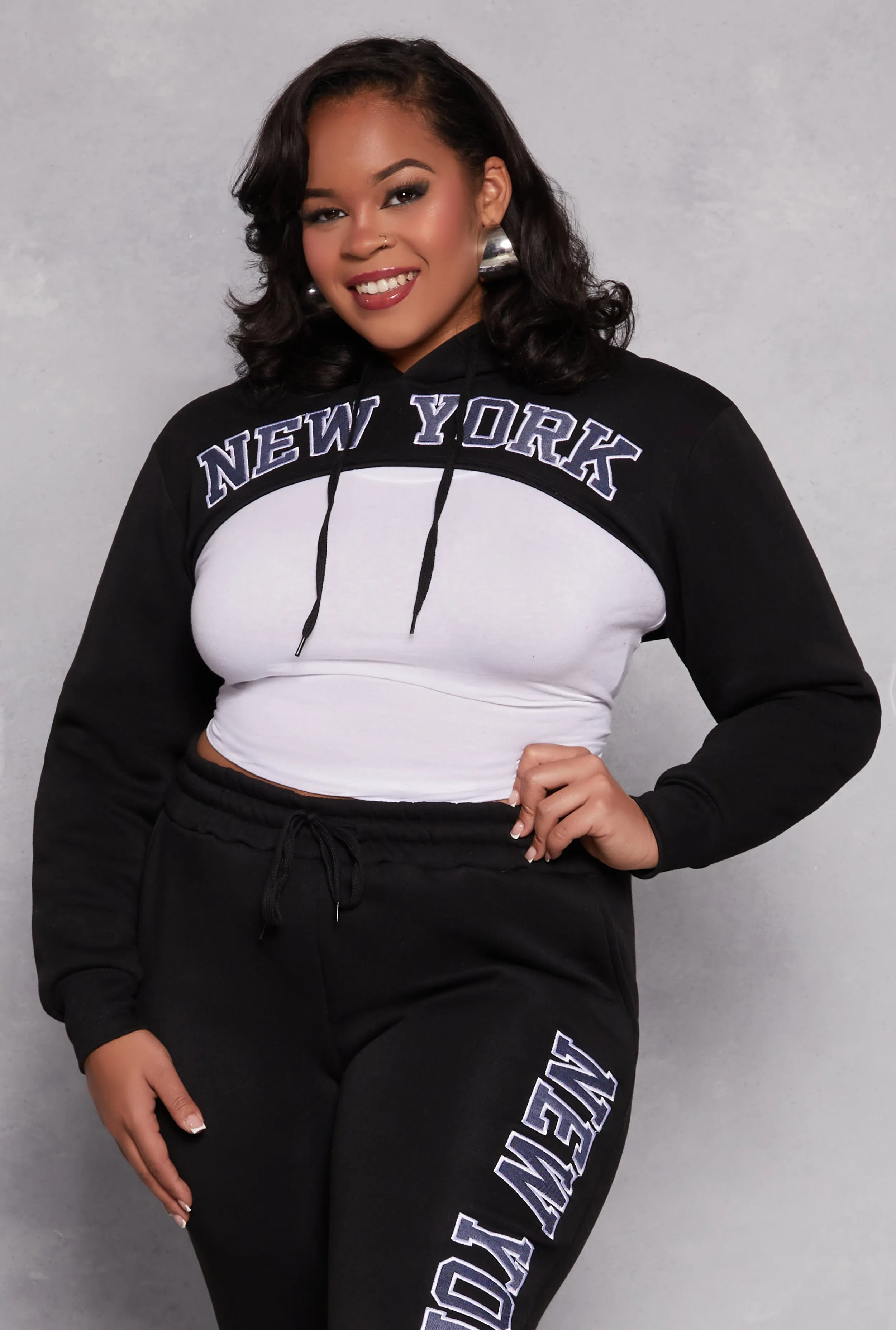 Plus Size New York Bolero Sweatshirt sold by Rainbow