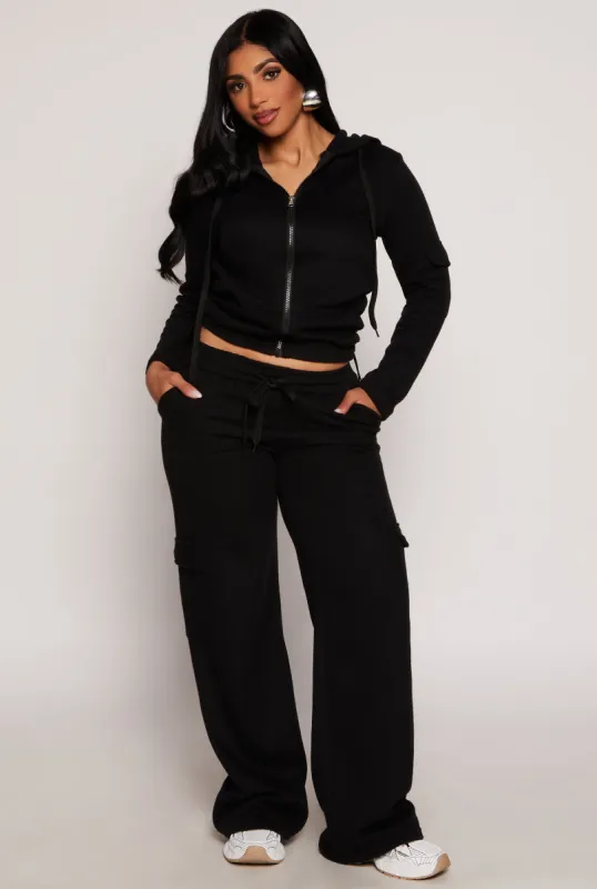 Drawstring Cargo Pocket Sweatpants sold by Rainbow