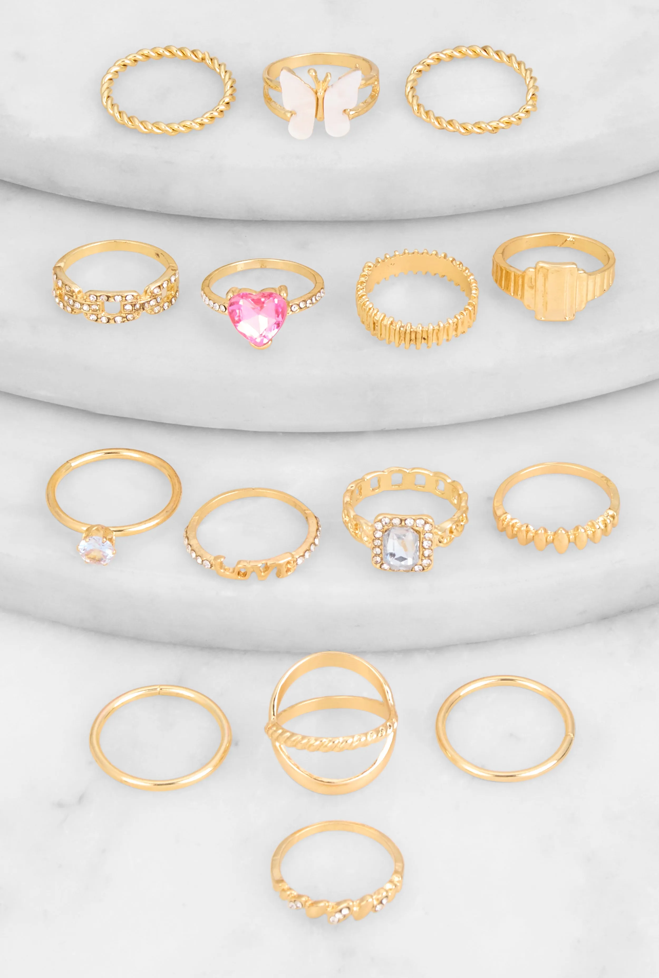 Assorted Rhinestone Rings Set of 15 sold by Rainbow product image thumbnail 2