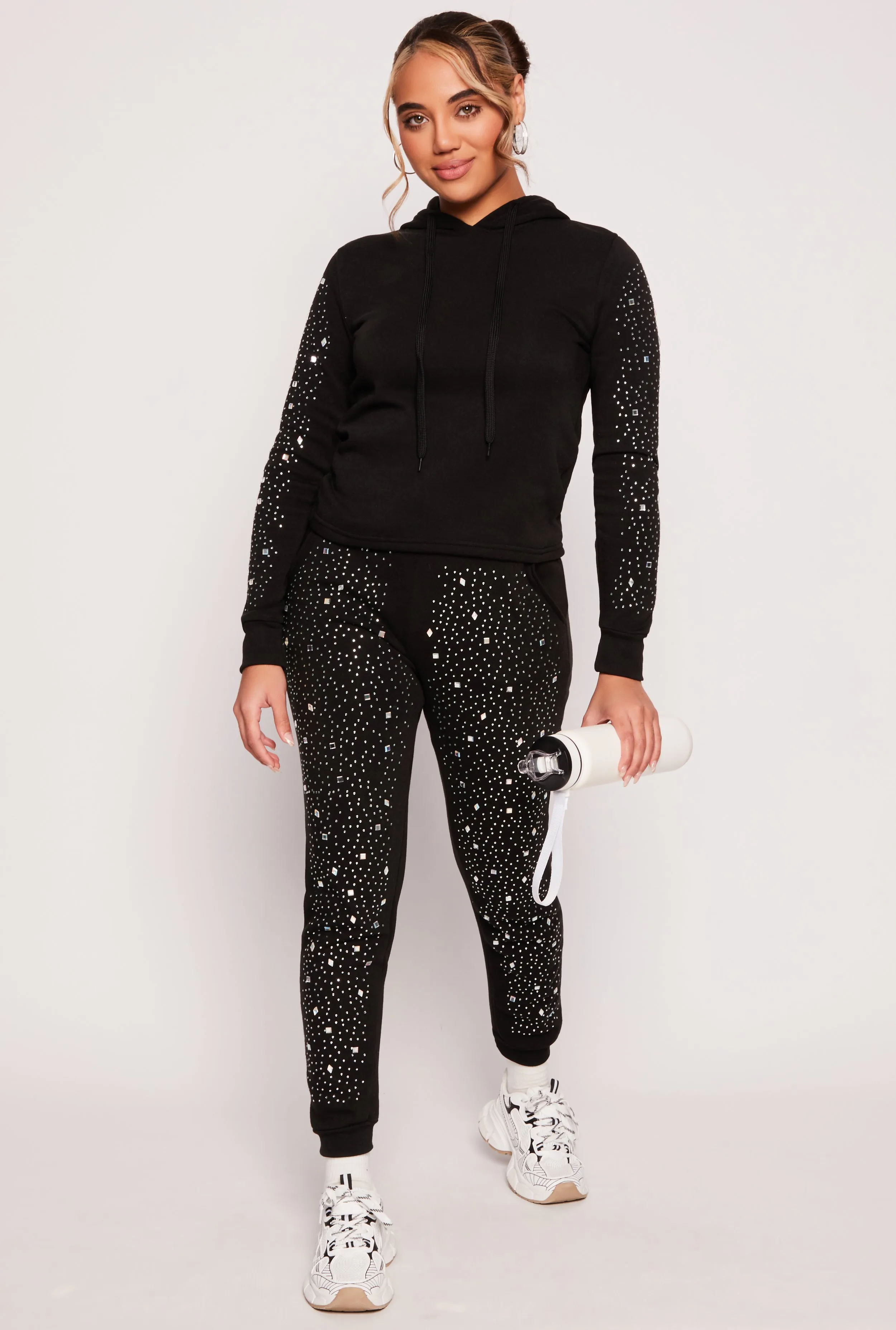 Rhinestone Sleeve Hoodie sold by Rainbow product image thumbnail 2