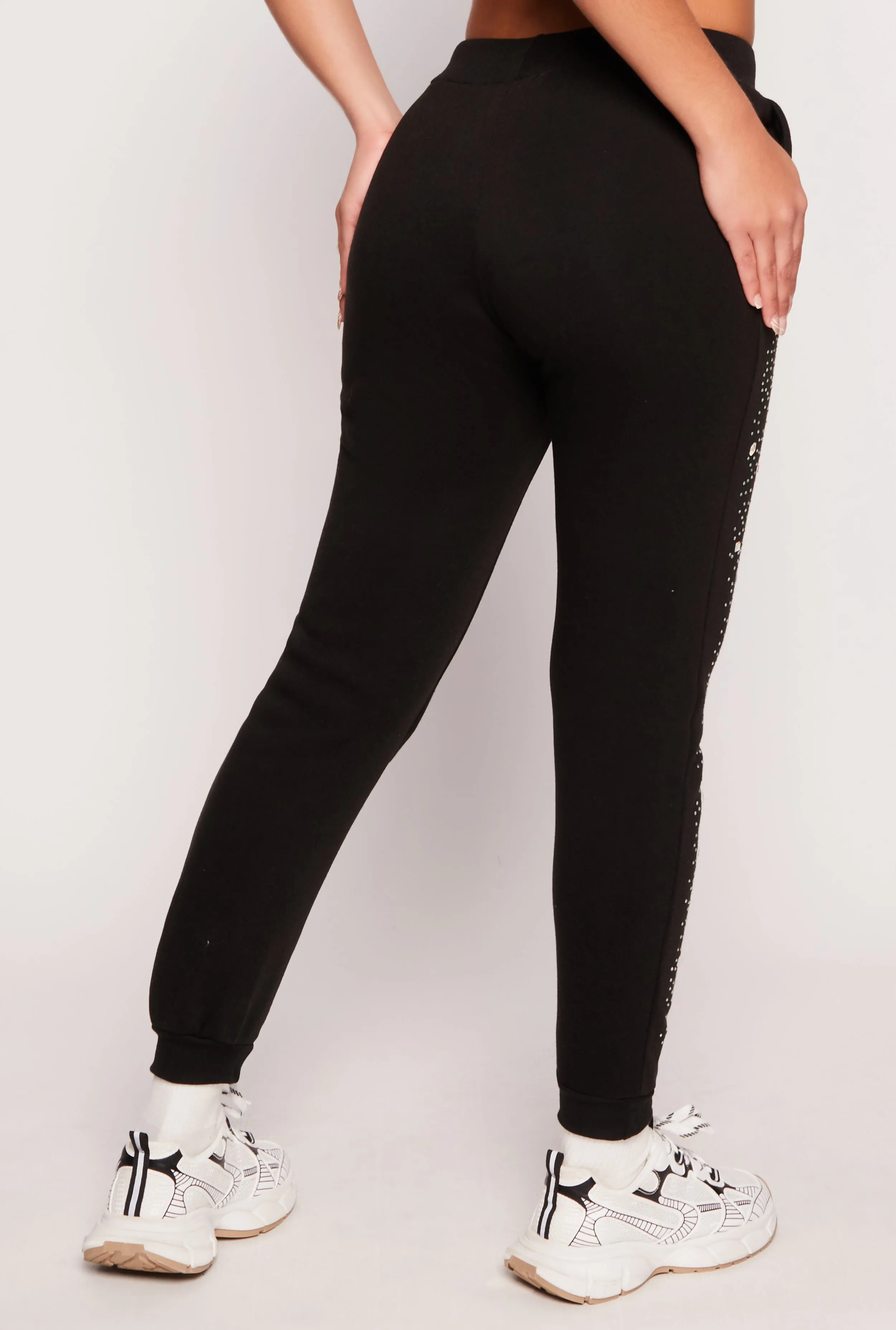 Rhinestone Drawstring Joggers sold by Rainbow product image thumbnail 3