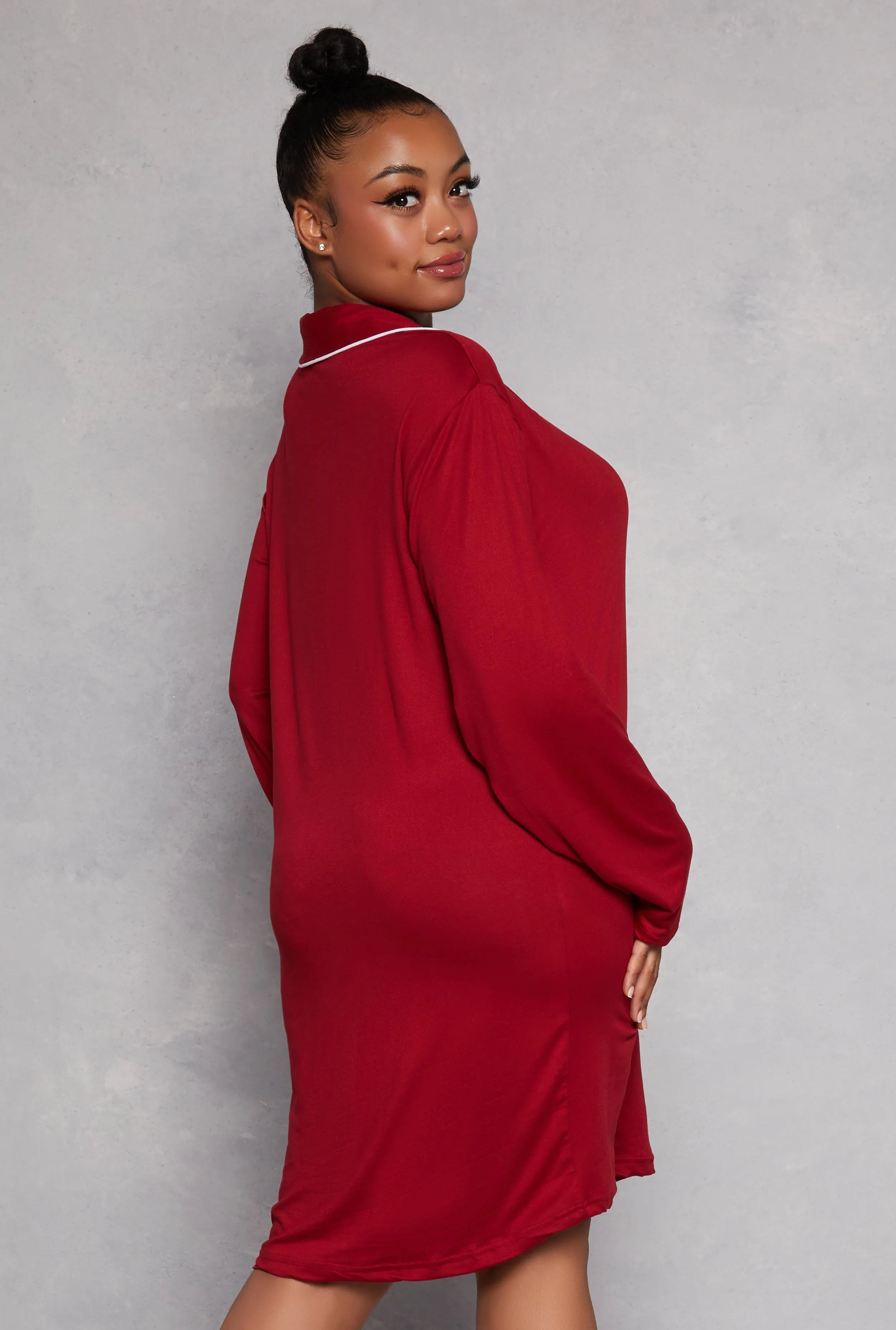 Plus Size Graphic Long Sleeve Sleep Shirt sold by Rainbow product image thumbnail 2