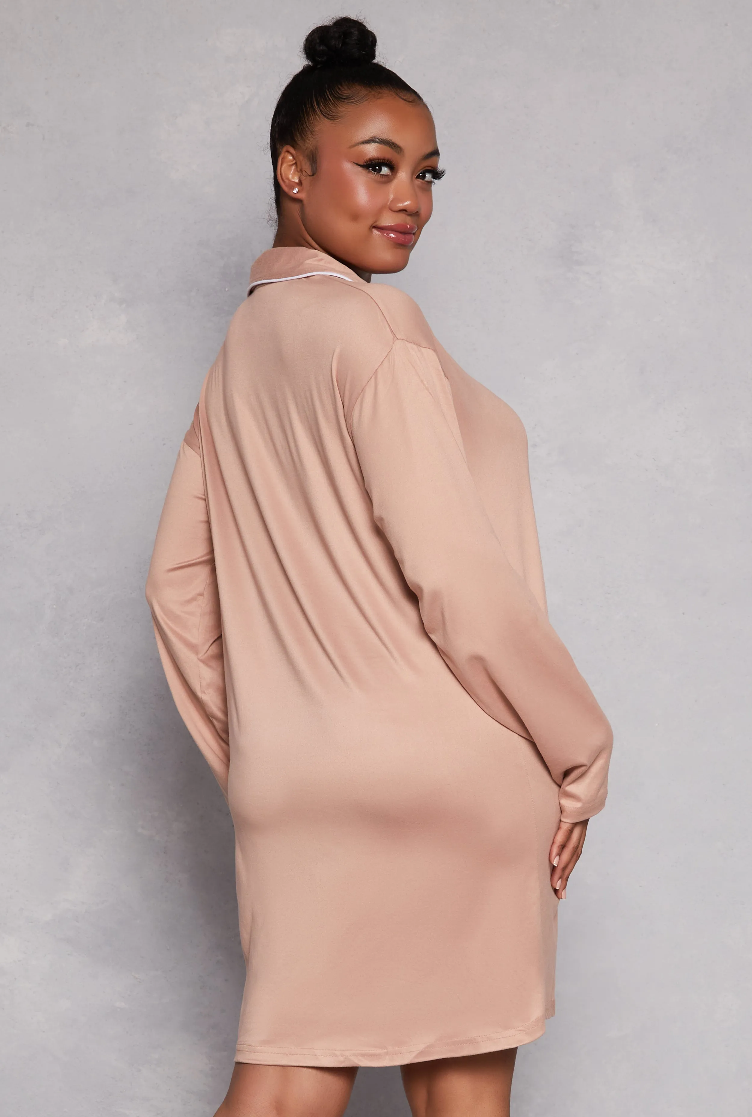 Plus Size Graphic Long Sleeve Sleep Shirt sold by Rainbow product image thumbnail 2