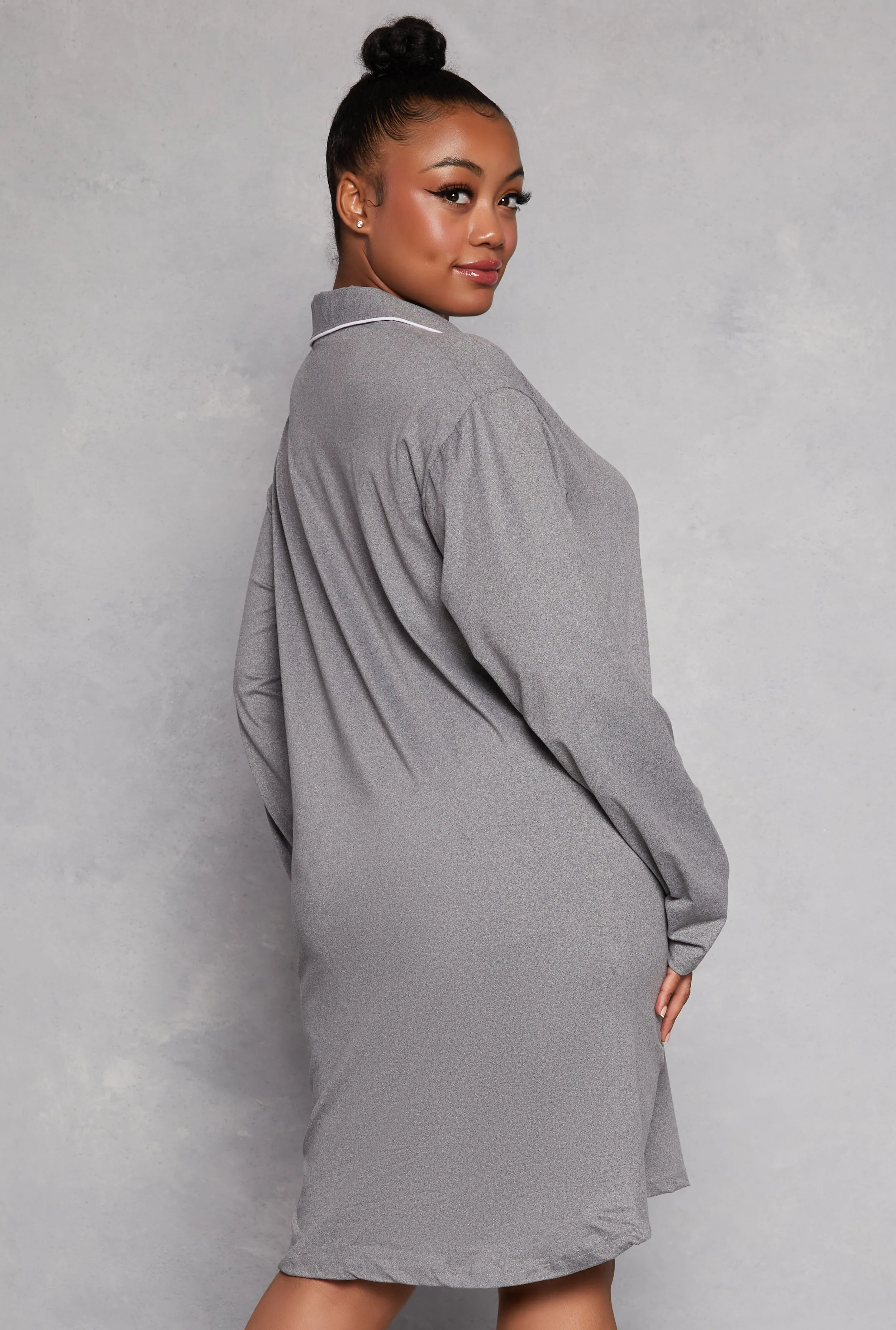 Plus Size Graphic Long Sleeve Sleep Shirt sold by Rainbow product image thumbnail 2