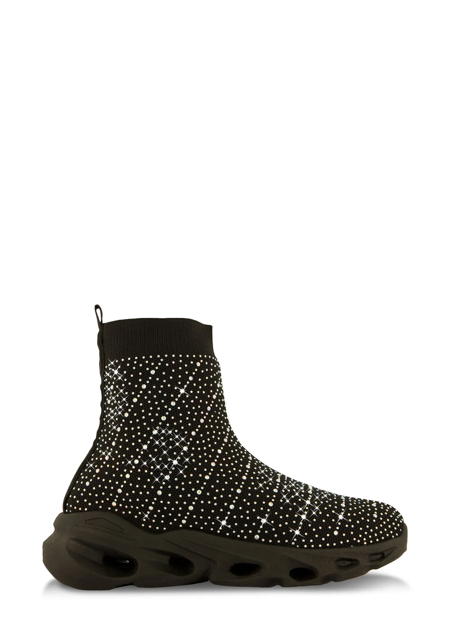 Rhinestone Slip On High Top Sneakers sold by Rainbow product image thumbnail 2