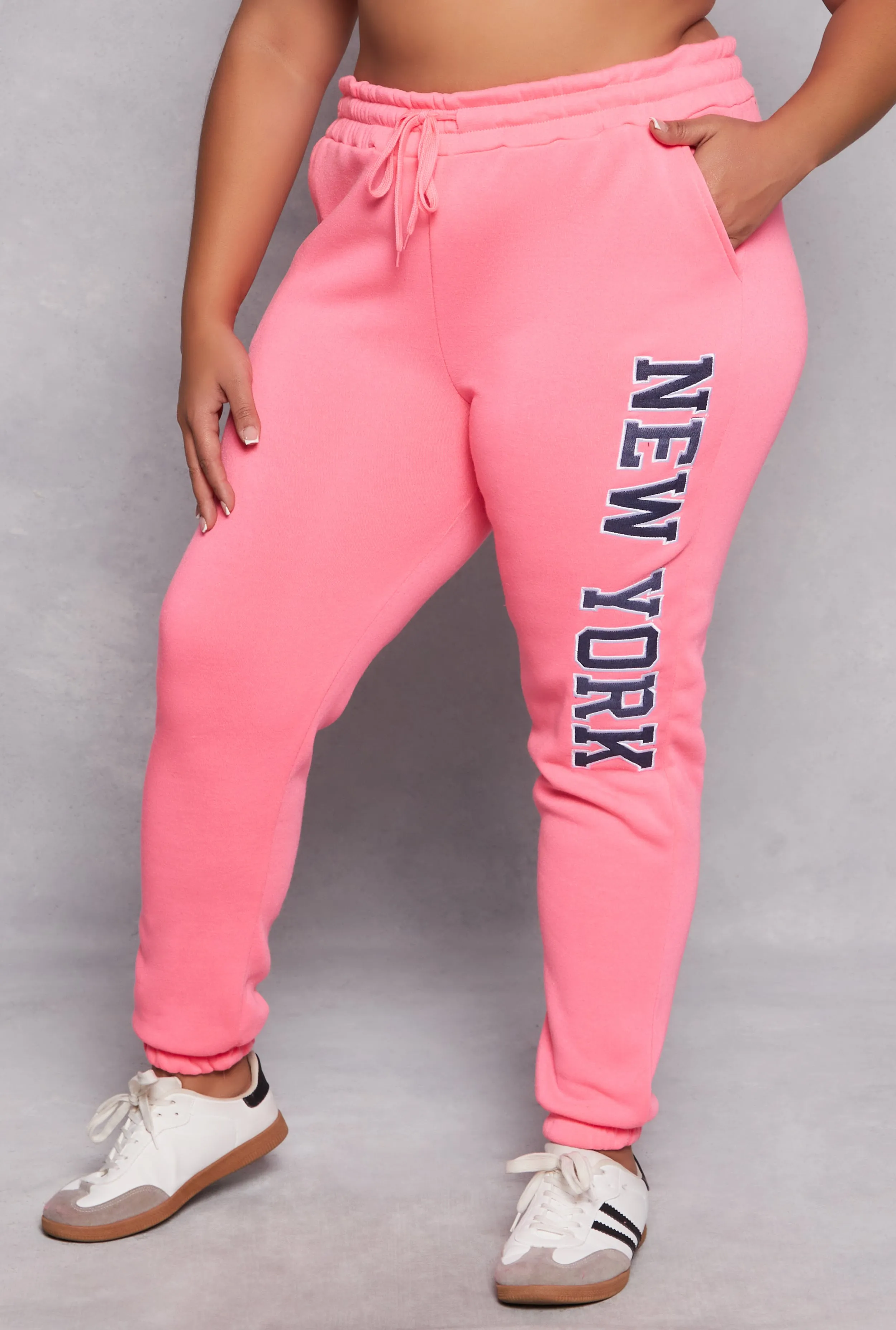 Plus Size New York Embroidered Sweatpants sold by Rainbow product image thumbnail 2