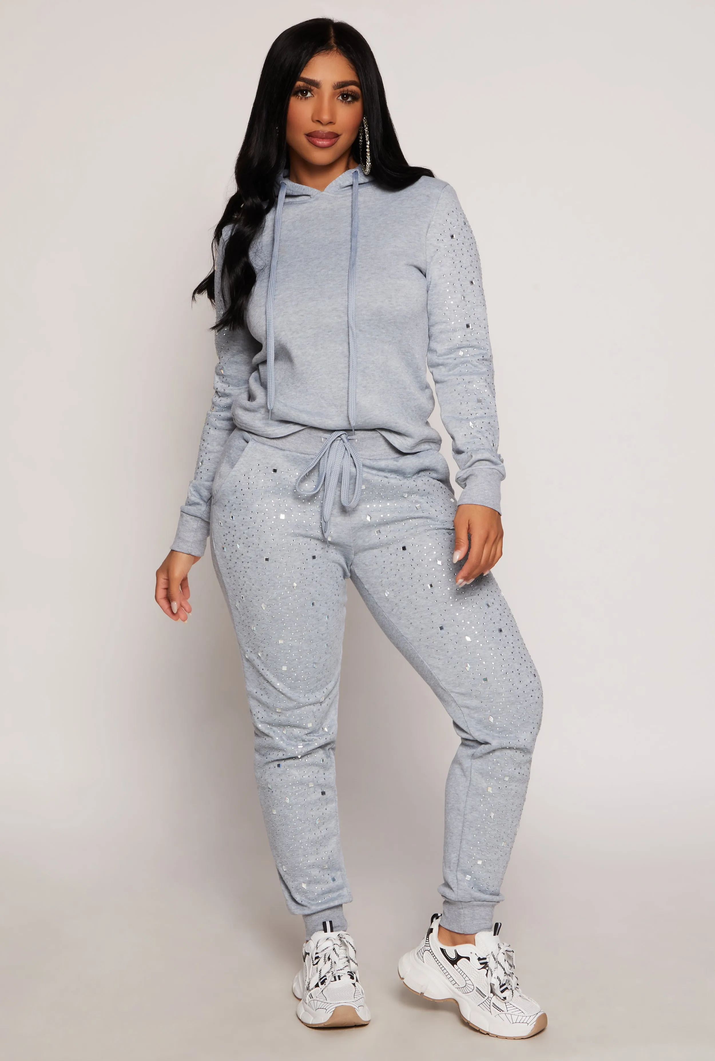 Rhinestone Sleeve Hoodie sold by Rainbow product image thumbnail 2