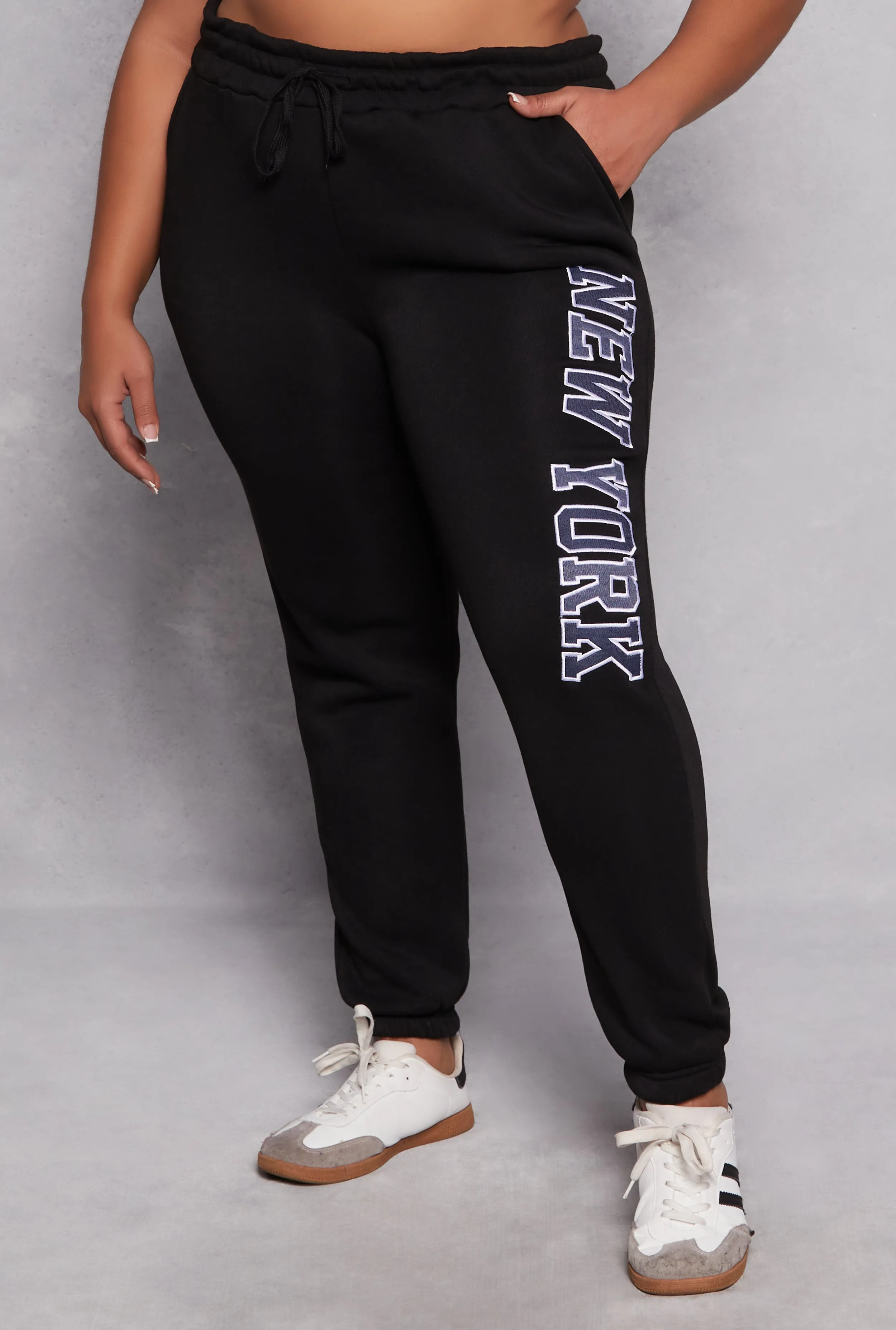 Plus Size New York Embroidered Sweatpants sold by Rainbow product image thumbnail 2