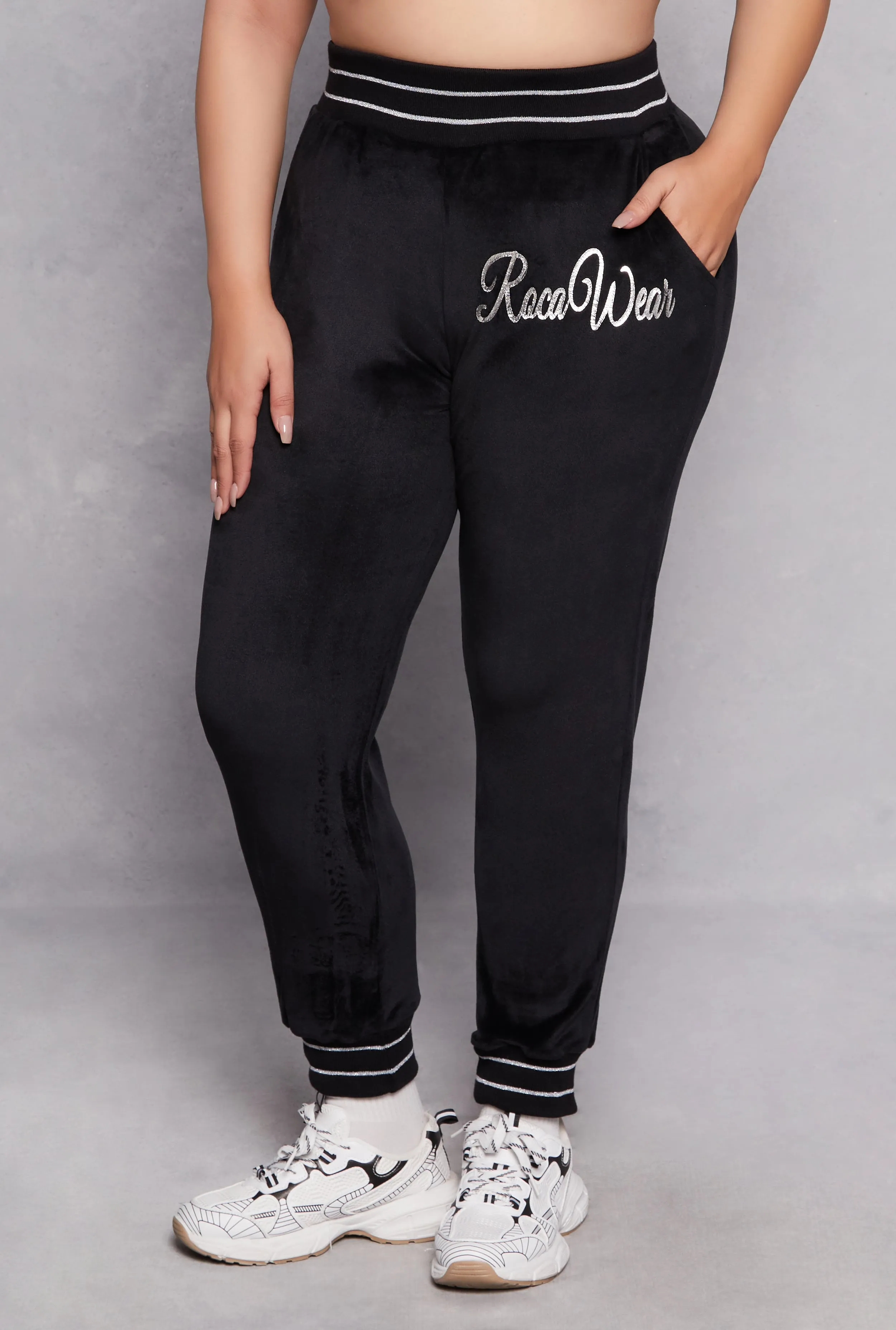 Plus Size Rocawear Velour Joggers sold by Rainbow product image thumbnail 2