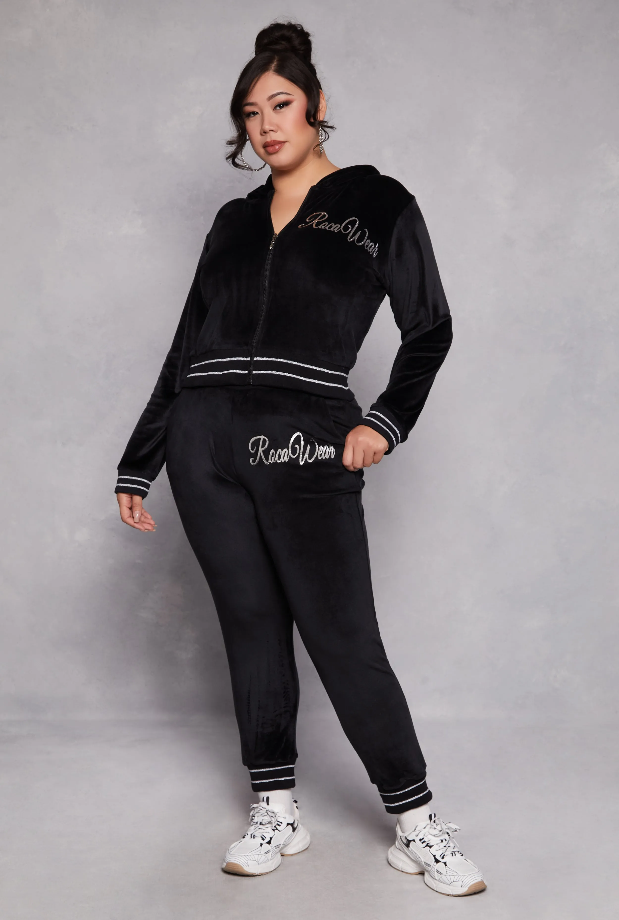 Plus Size Rocawear Velour Joggers sold by Rainbow