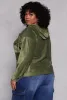Plus Size Velour Ribbed Hooded Shirt sold by Rainbow