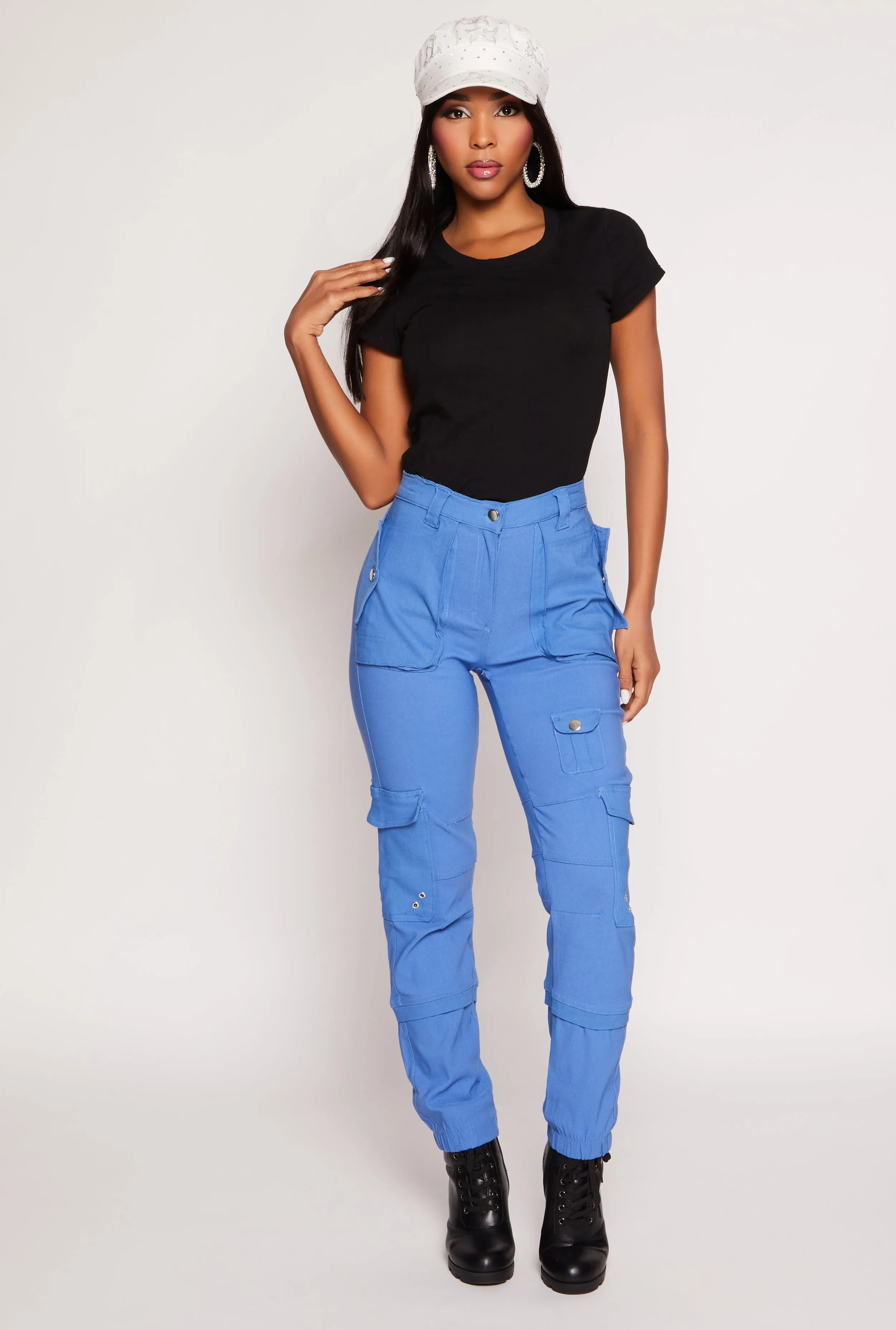 Hyperstretch High Waisted Cargo Joggers sold by Rainbow