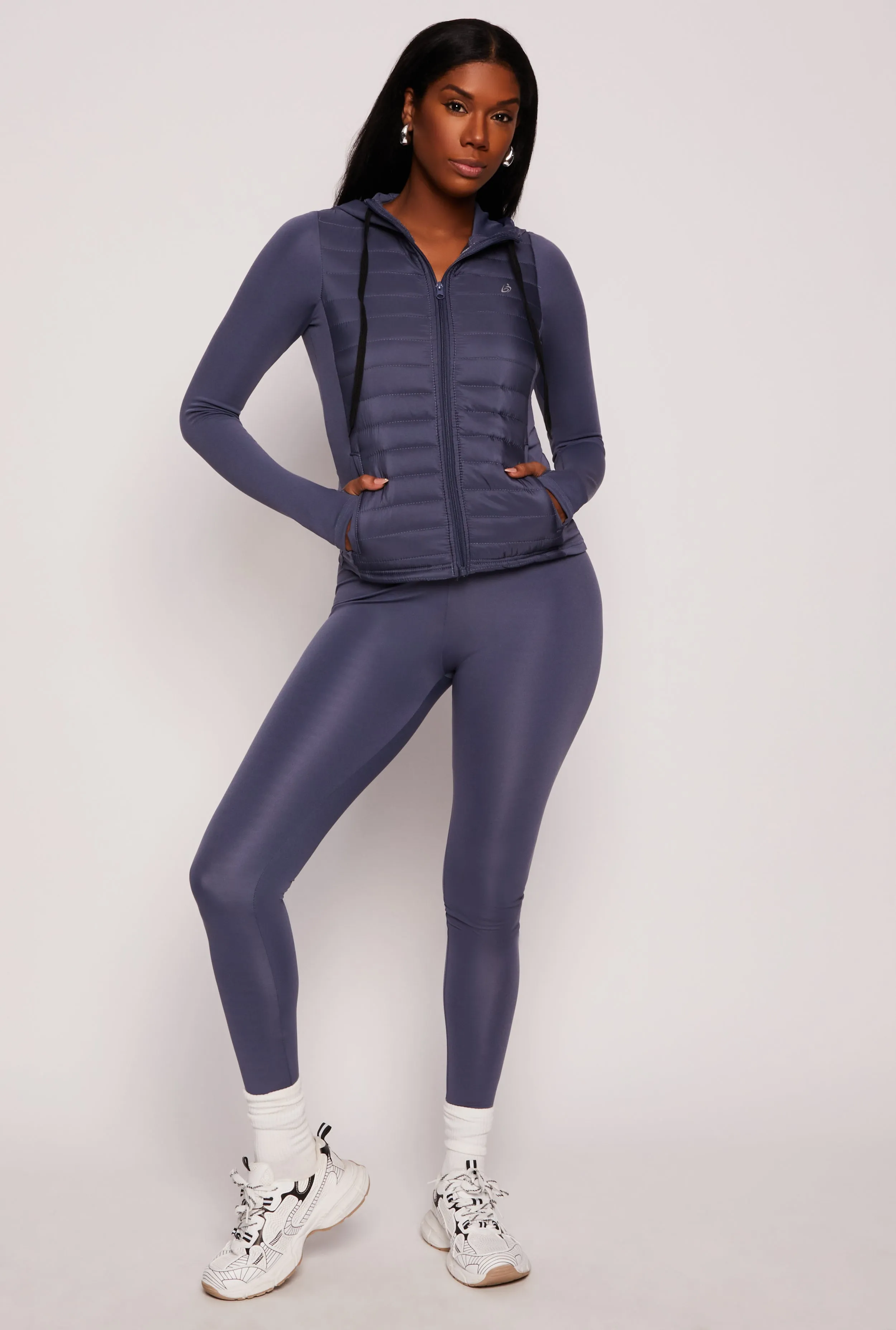 Hooded Puffer Track Jacket sold by Rainbow product image thumbnail 2