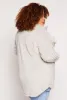 Plus Size Sherpa Button Front Shacket sold by Rainbow