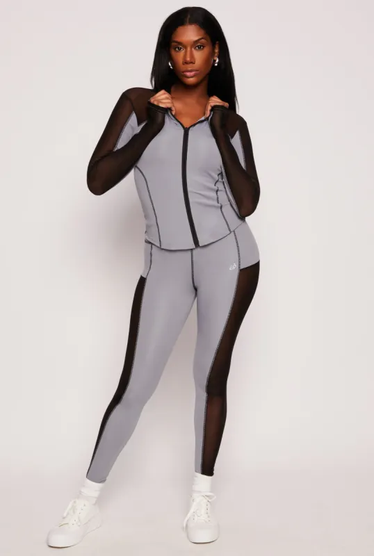 Mesh Insert Active Leggings sold by Rainbow