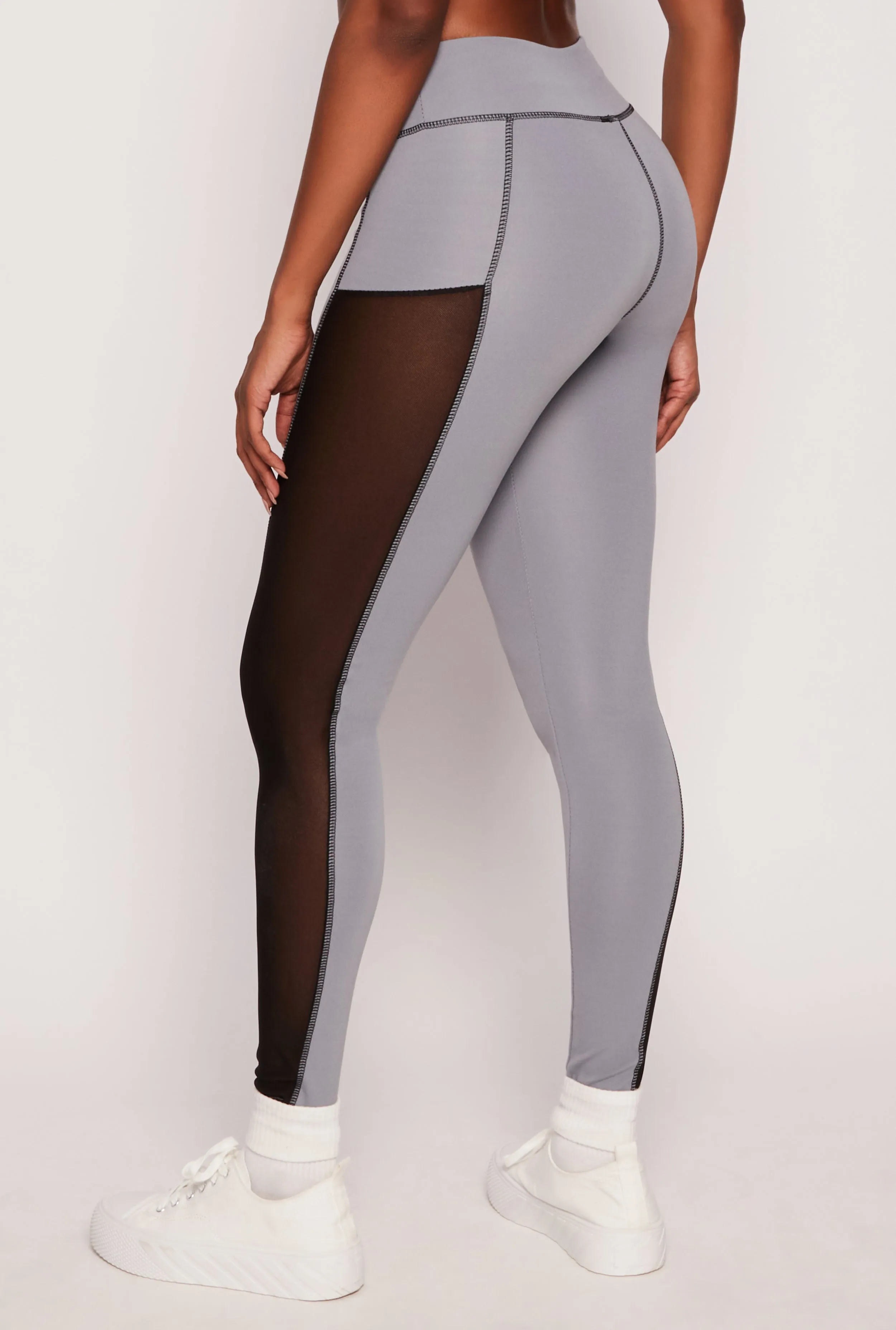 Mesh Insert Active Leggings sold by Rainbow product image thumbnail 3